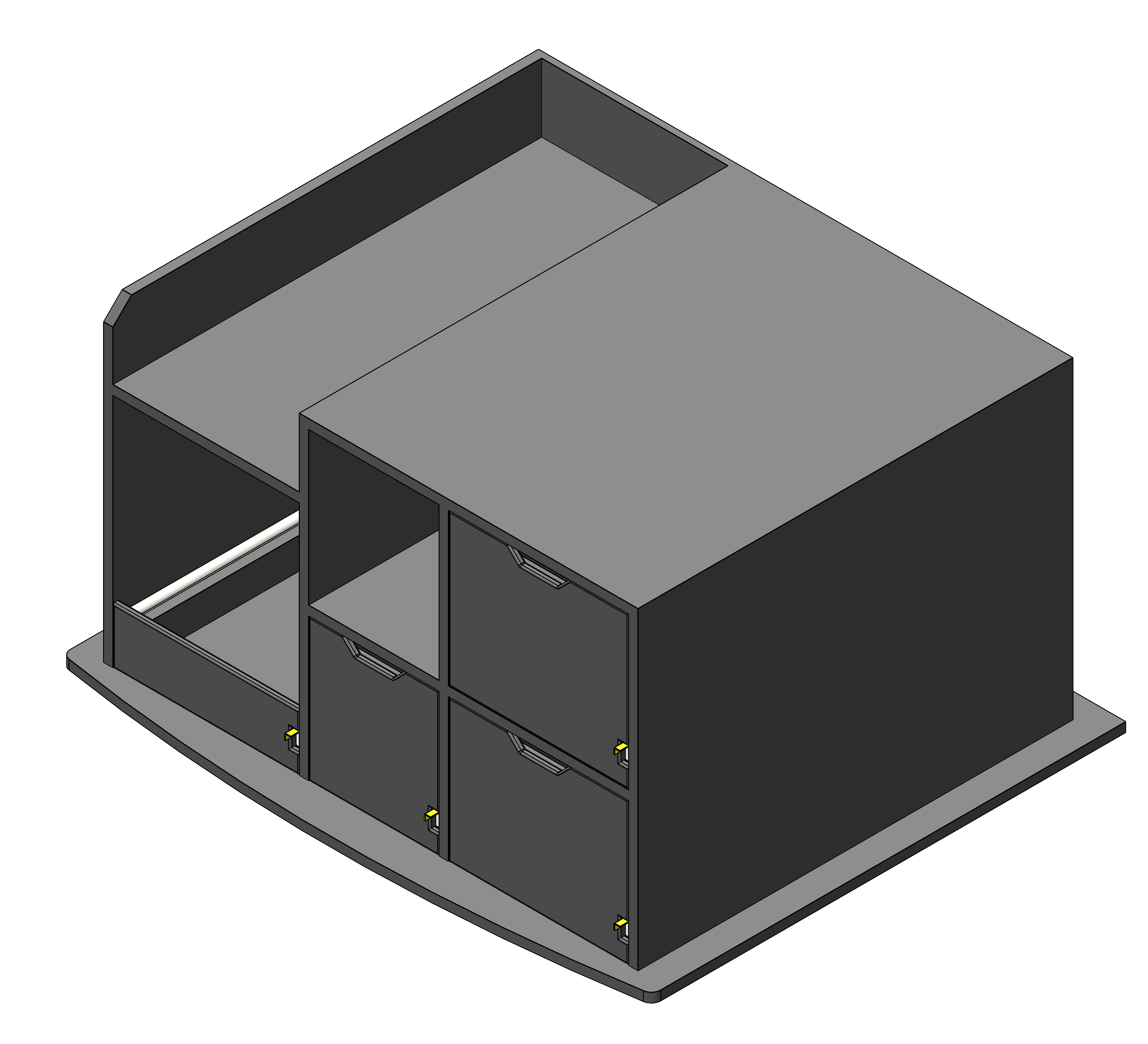 EMS Gear Storage Cabinet For First Responder SUVs