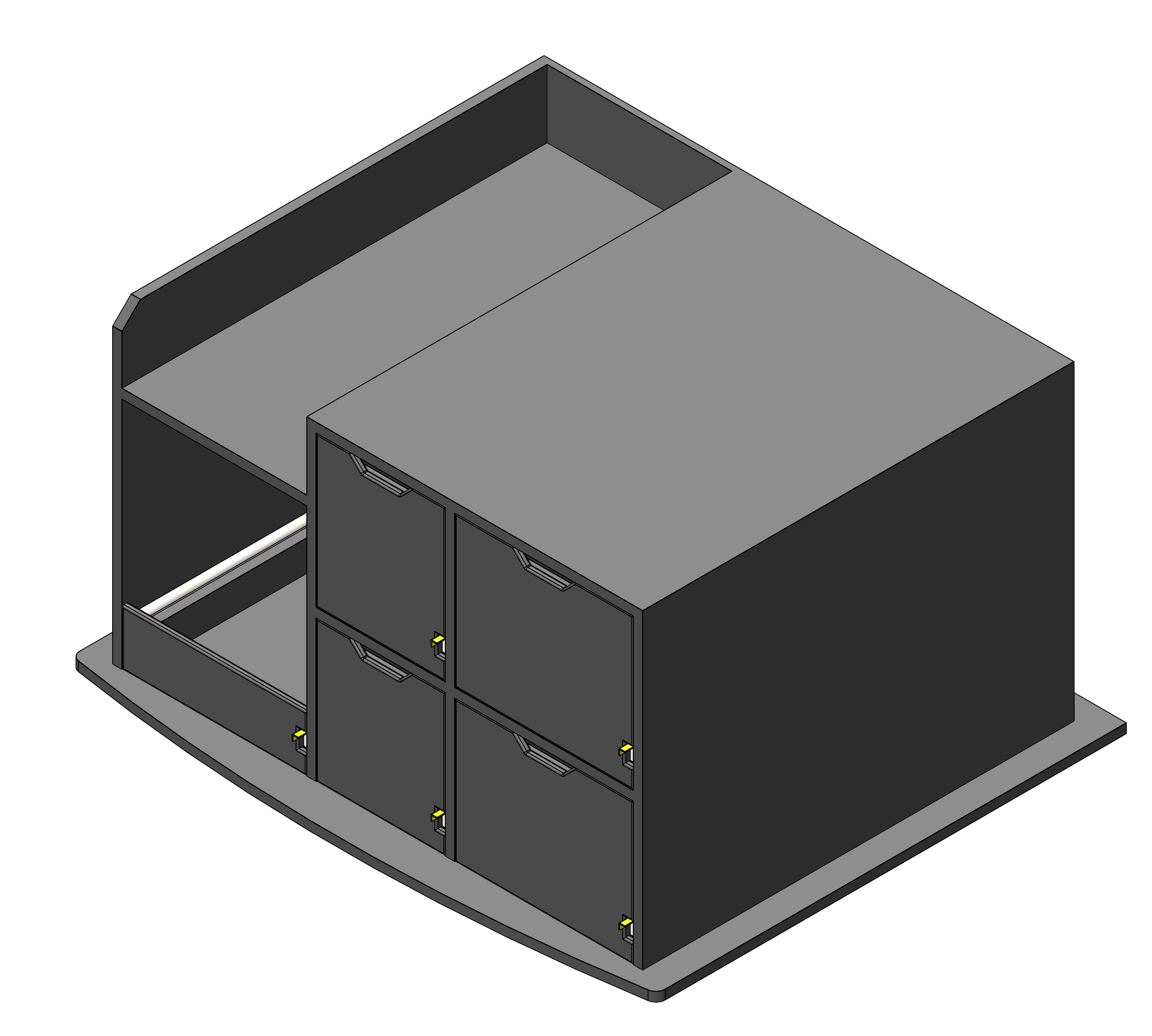 EMS Gear Storage Cabinet For First Responder SUVs