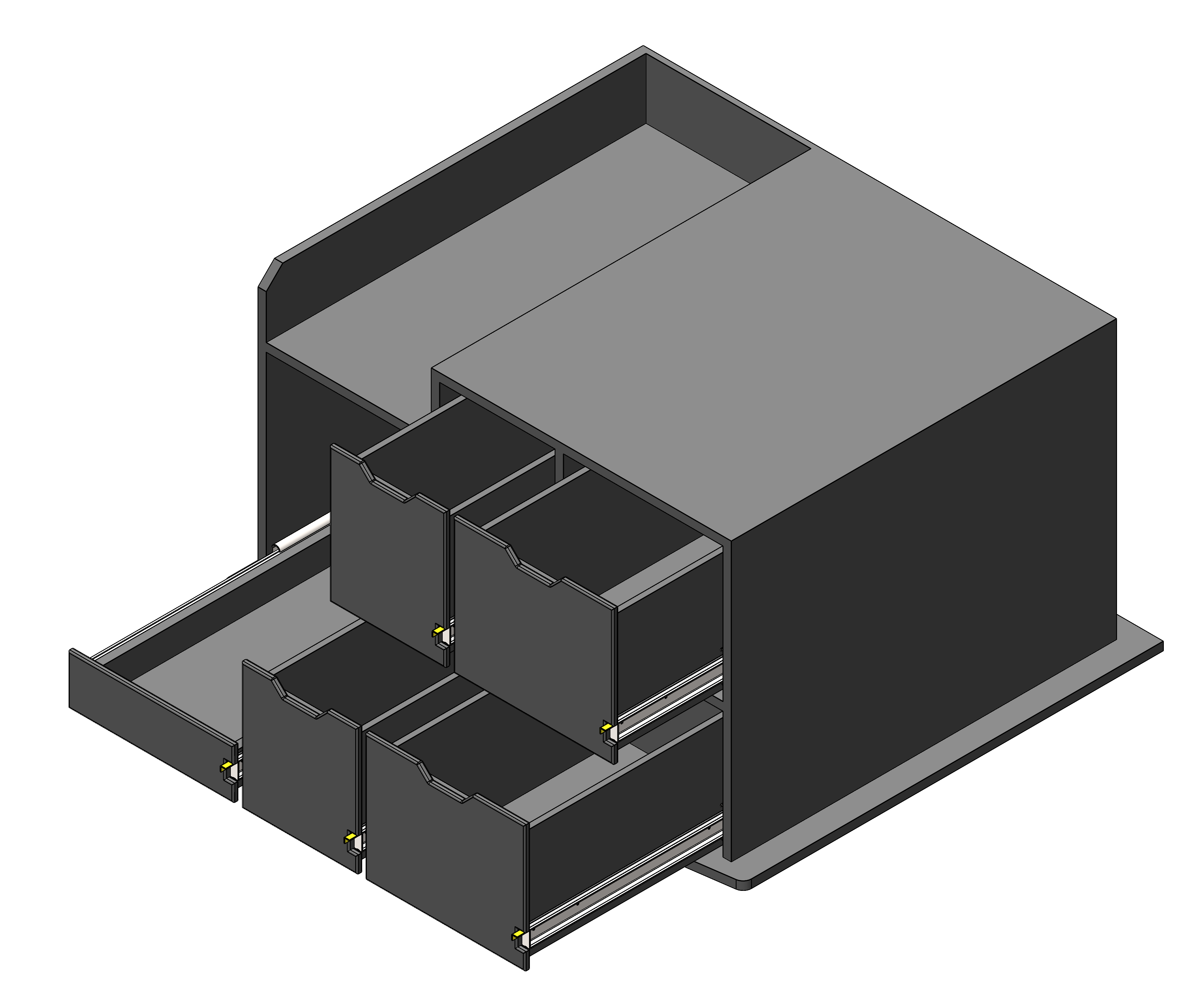 EMS Gear Storage Cabinet For First Responder SUVs