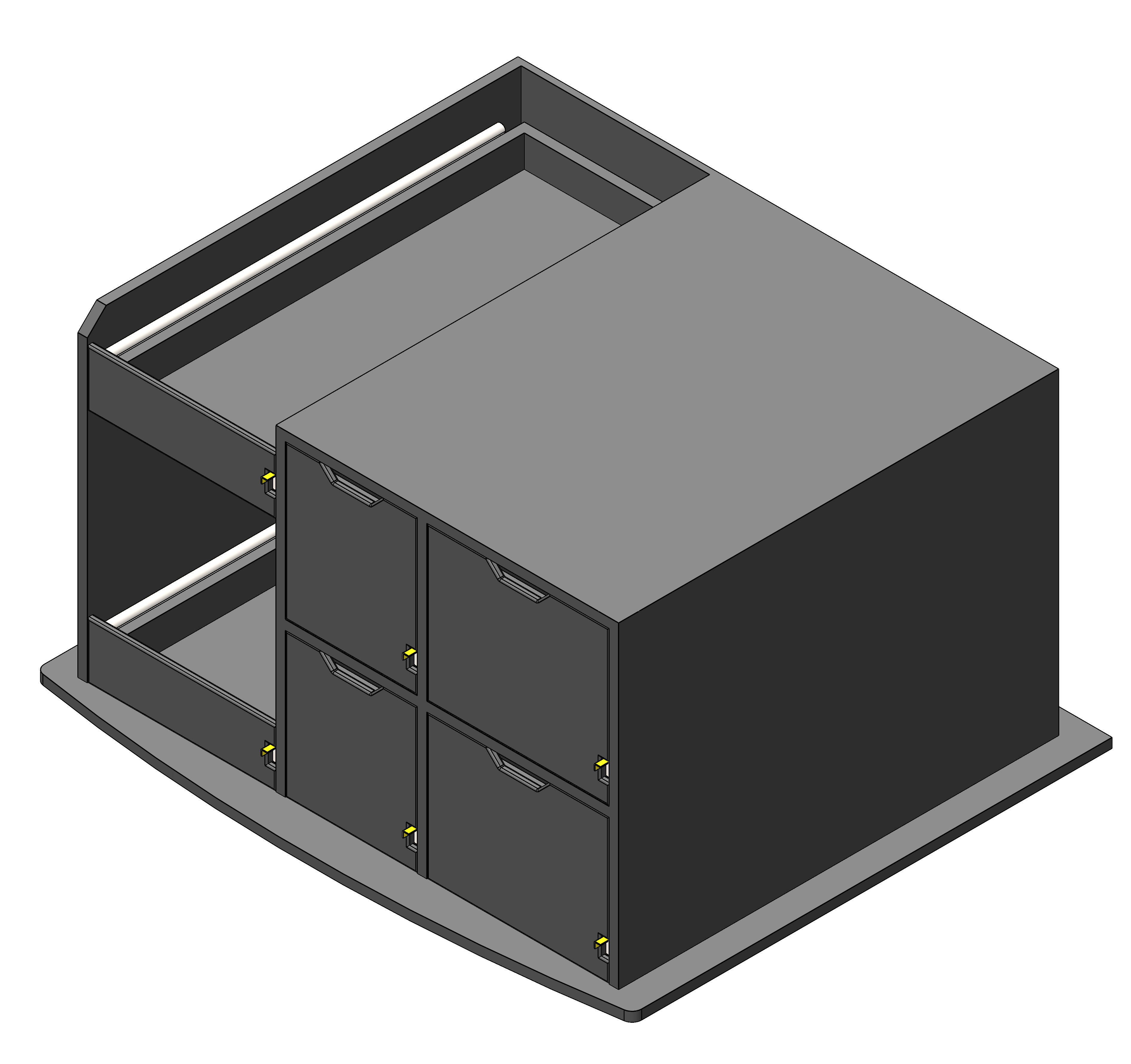 EMS Gear Storage Cabinet For First Responder SUVs