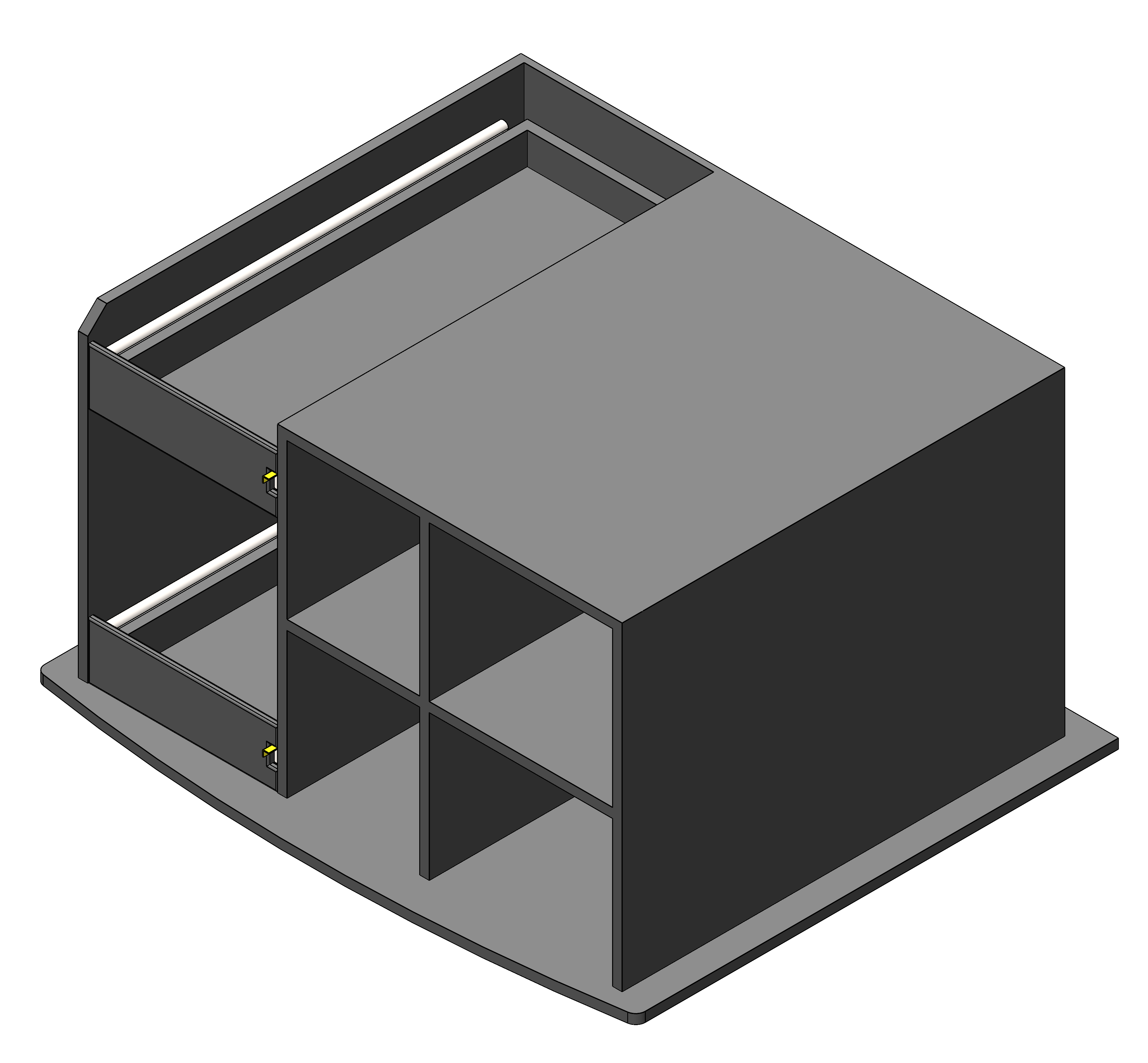 EMS Gear Storage Cabinet For First Responder SUVs