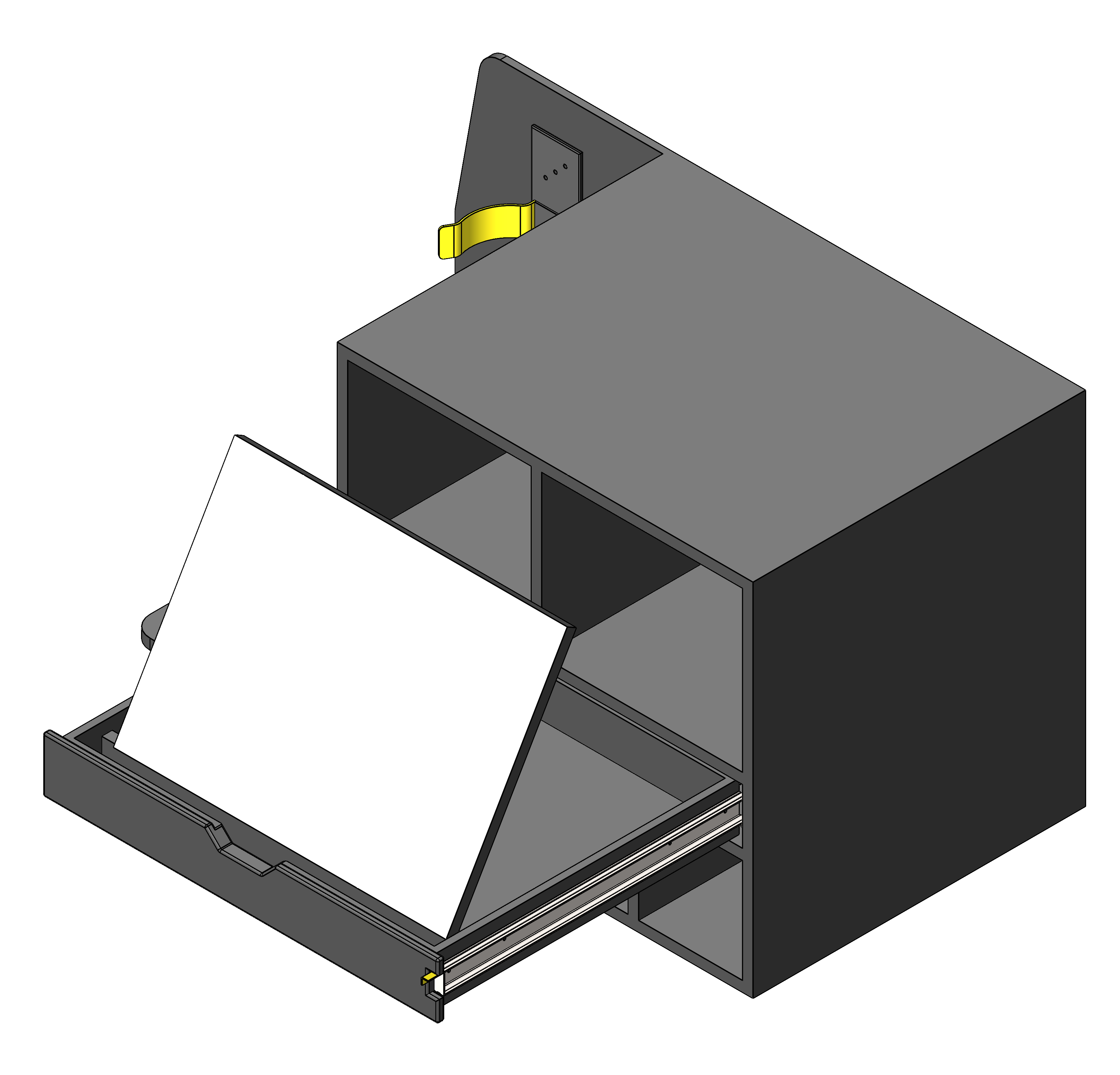 FIRE CHIEF COMMAND STORAGE CABINET WITH TILT UP RATCHETING DRY ERASE BOARD