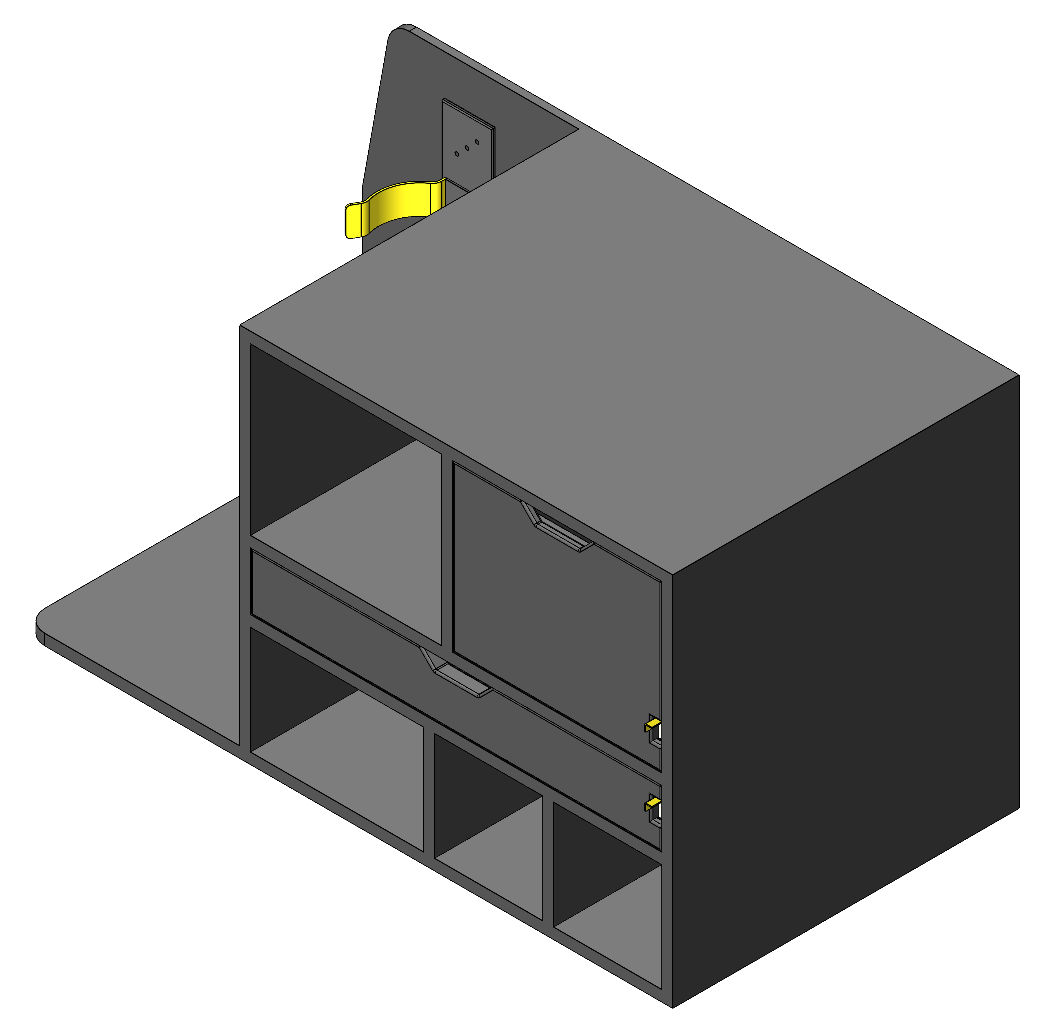 FIRE CHIEF COMMAND STORAGE CABINET WITH TILT UP DRY ERASE AND DRAWER