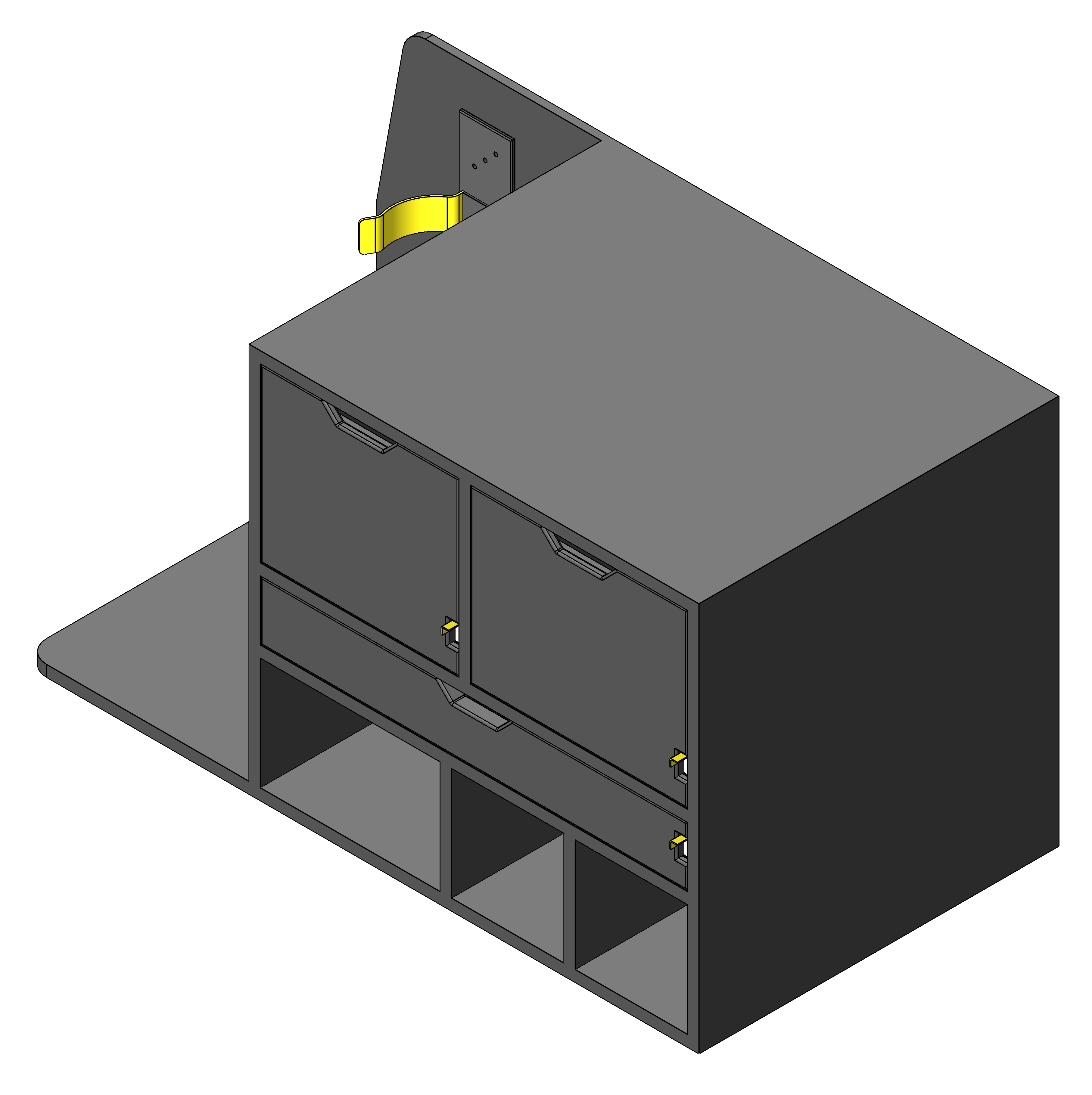 FIRE CHIEF COMMAND STORAGE CABINET WITH TILT UP DRY ERASE AND DRAWERS