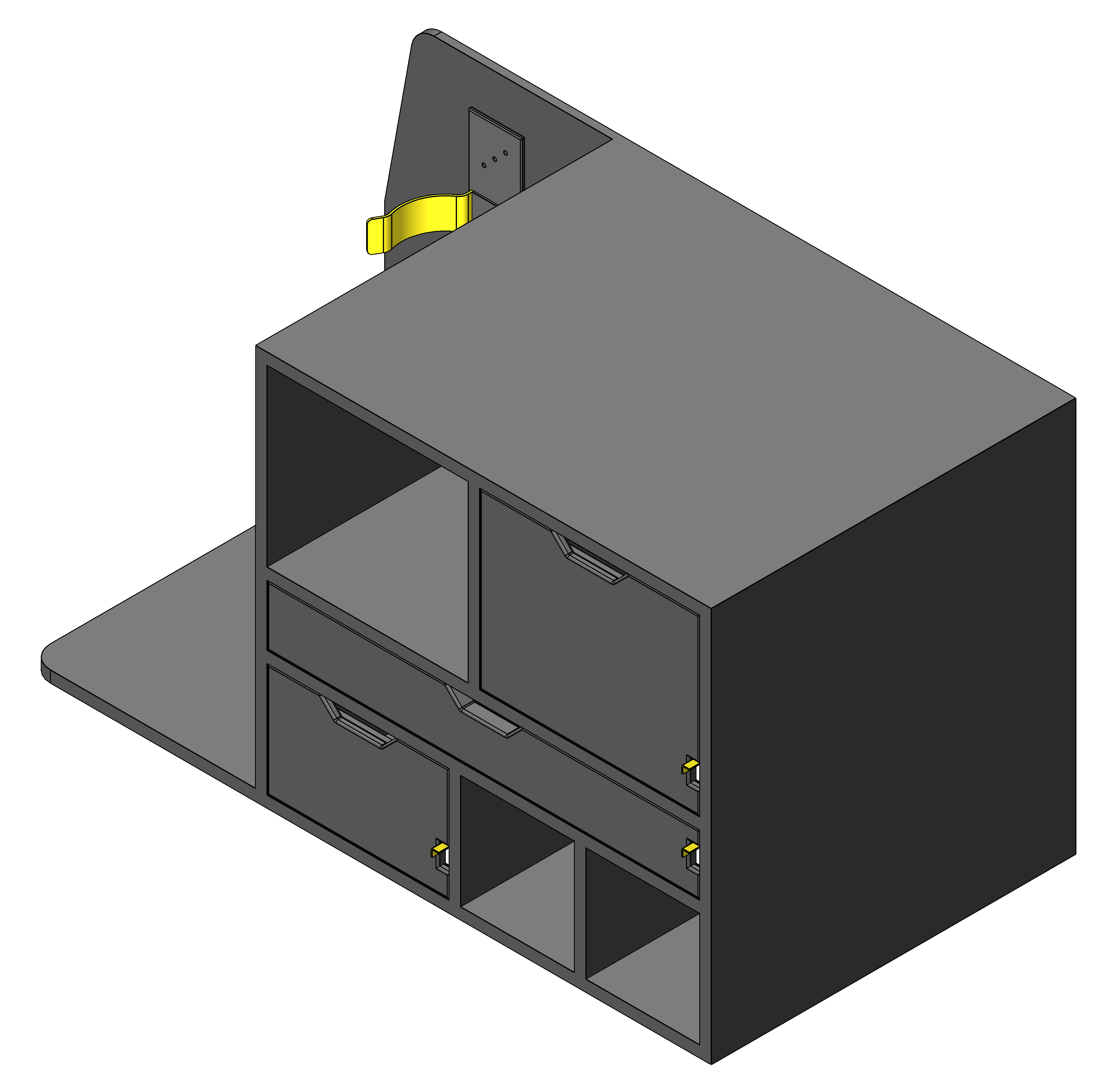 FIRE CHIEF COMMAND STORAGE CABINET WITH TILT UP DRY ERASE AND DRAWER