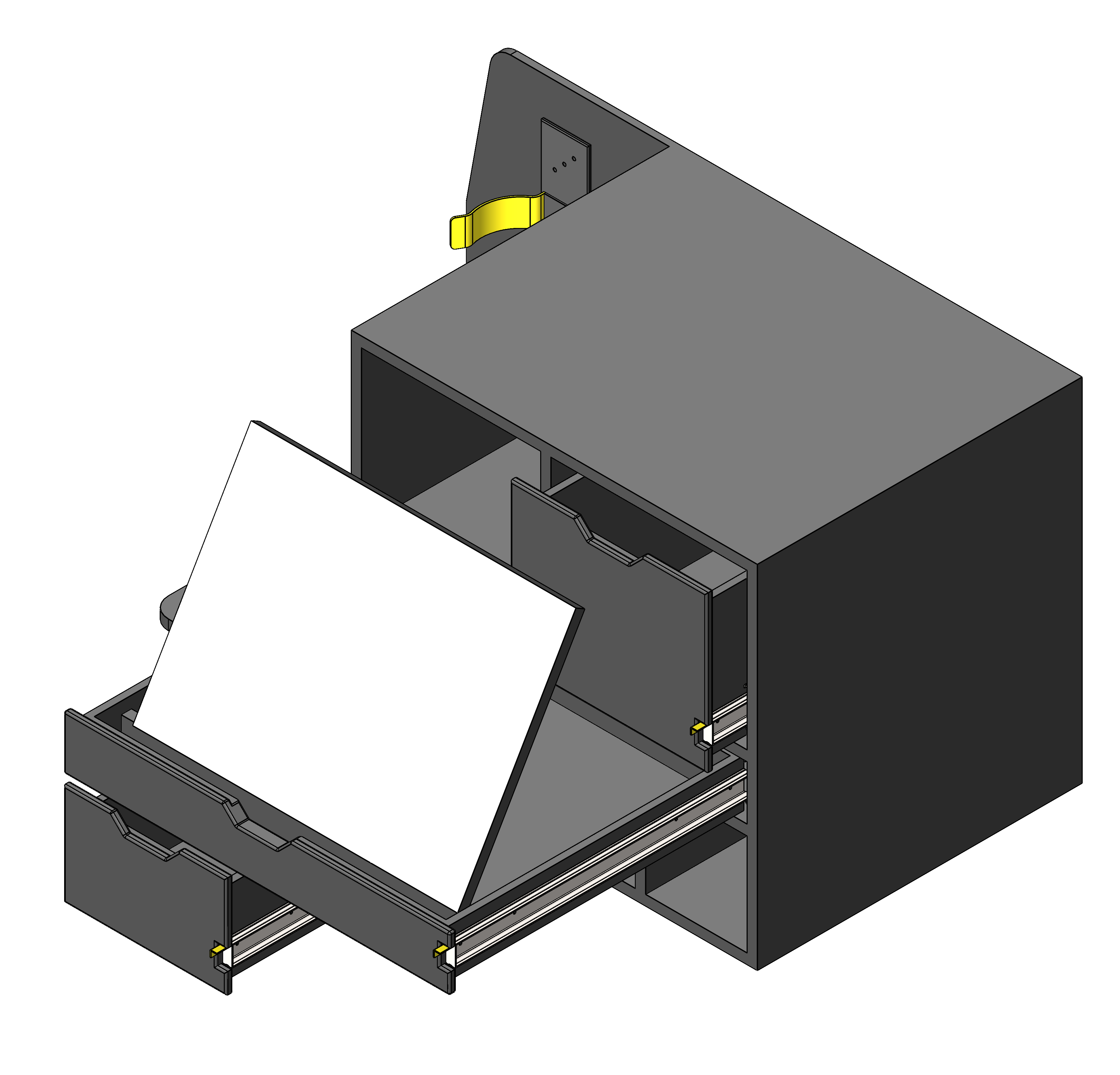 FIRE CHIEF COMMAND STORAGE CABINET WITH TILT UP DRY ERASE AND DRAWER