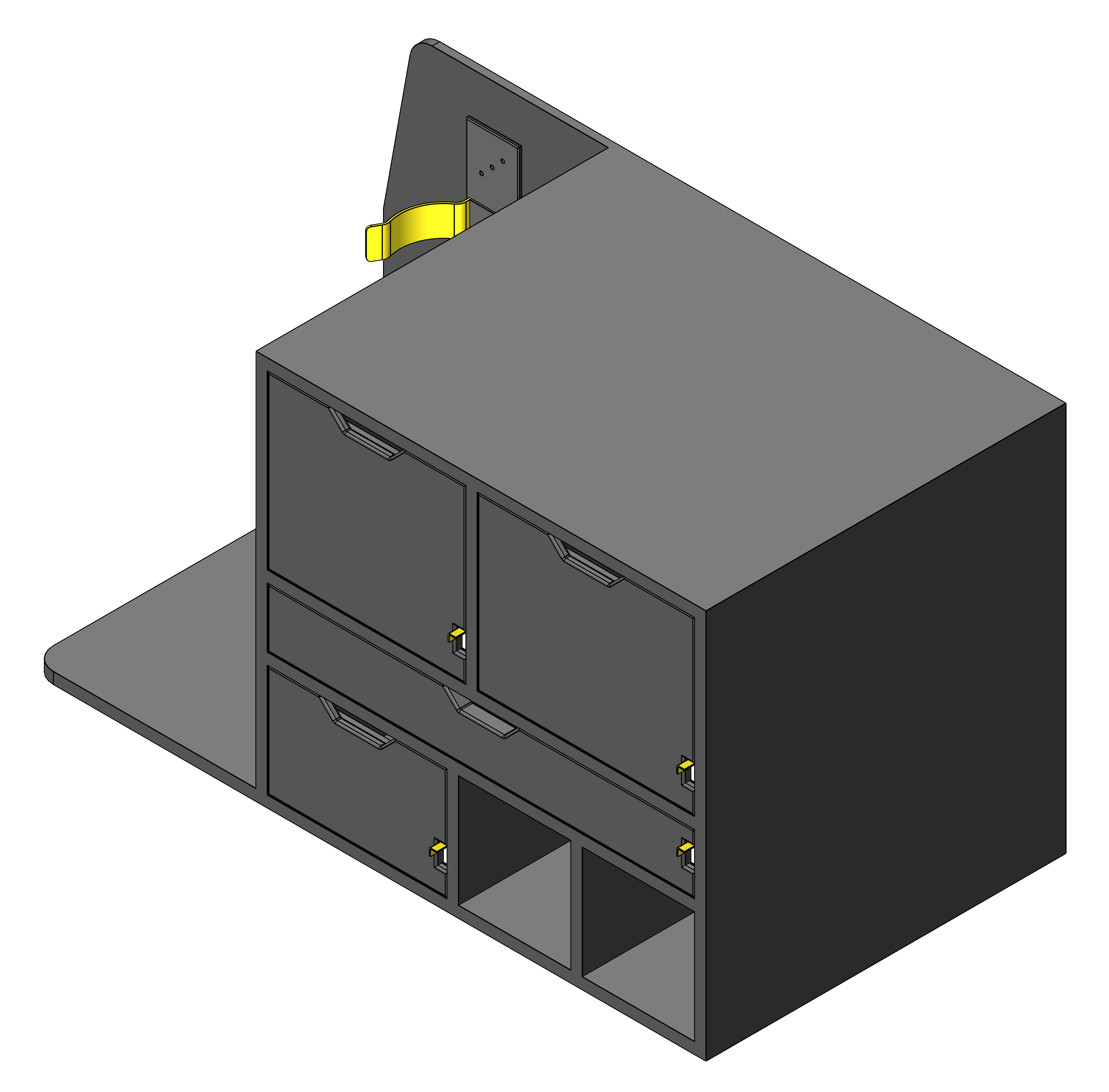 FIRE CHIEF COMMAND STORAGE CABINET WITH TILT UP DRY ERASE AND DRAWER