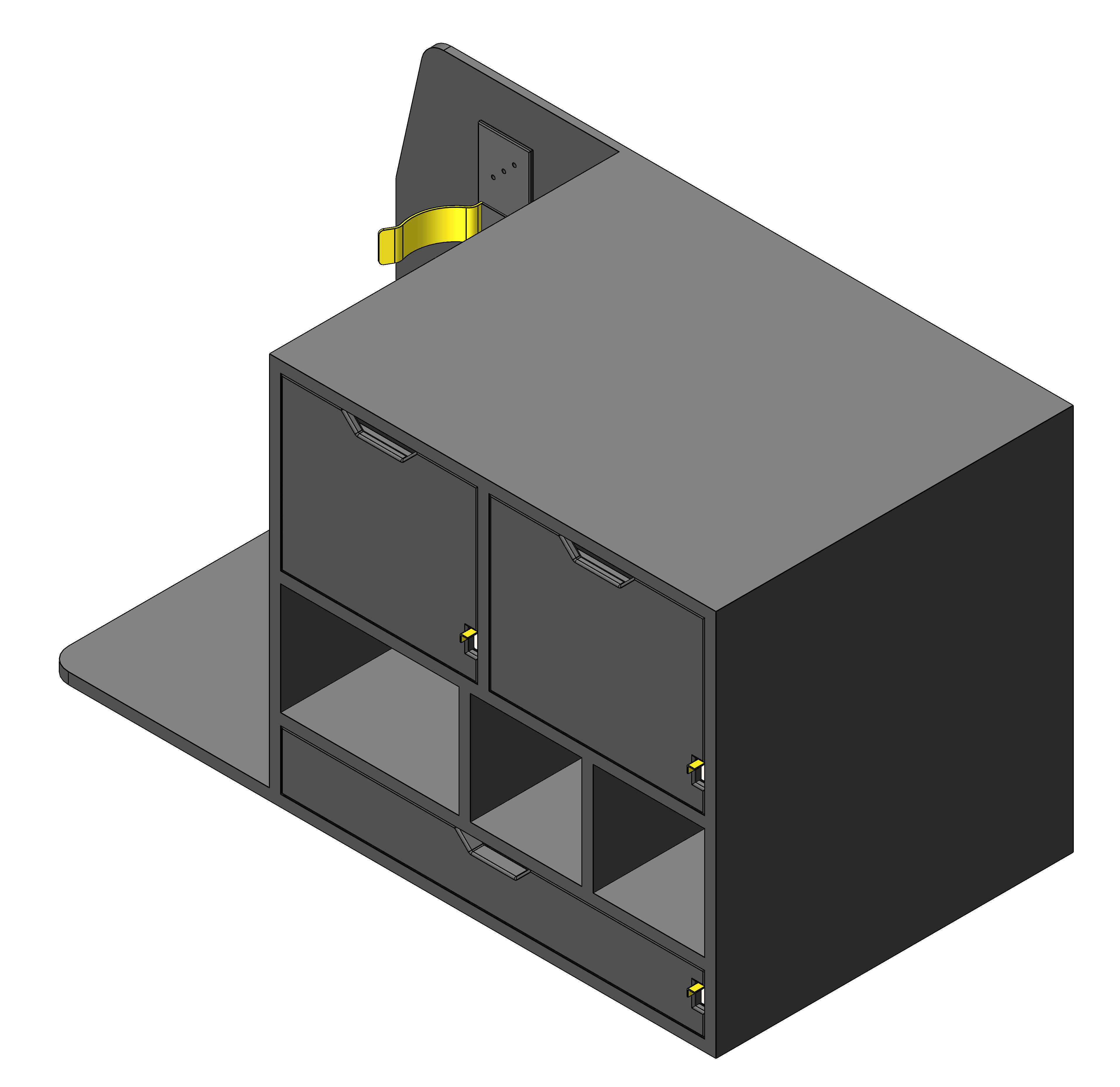 FIRE CHIEF COMMAND STORAGE CABINET WITH TILT UP DRY ERASE AND DRAWER