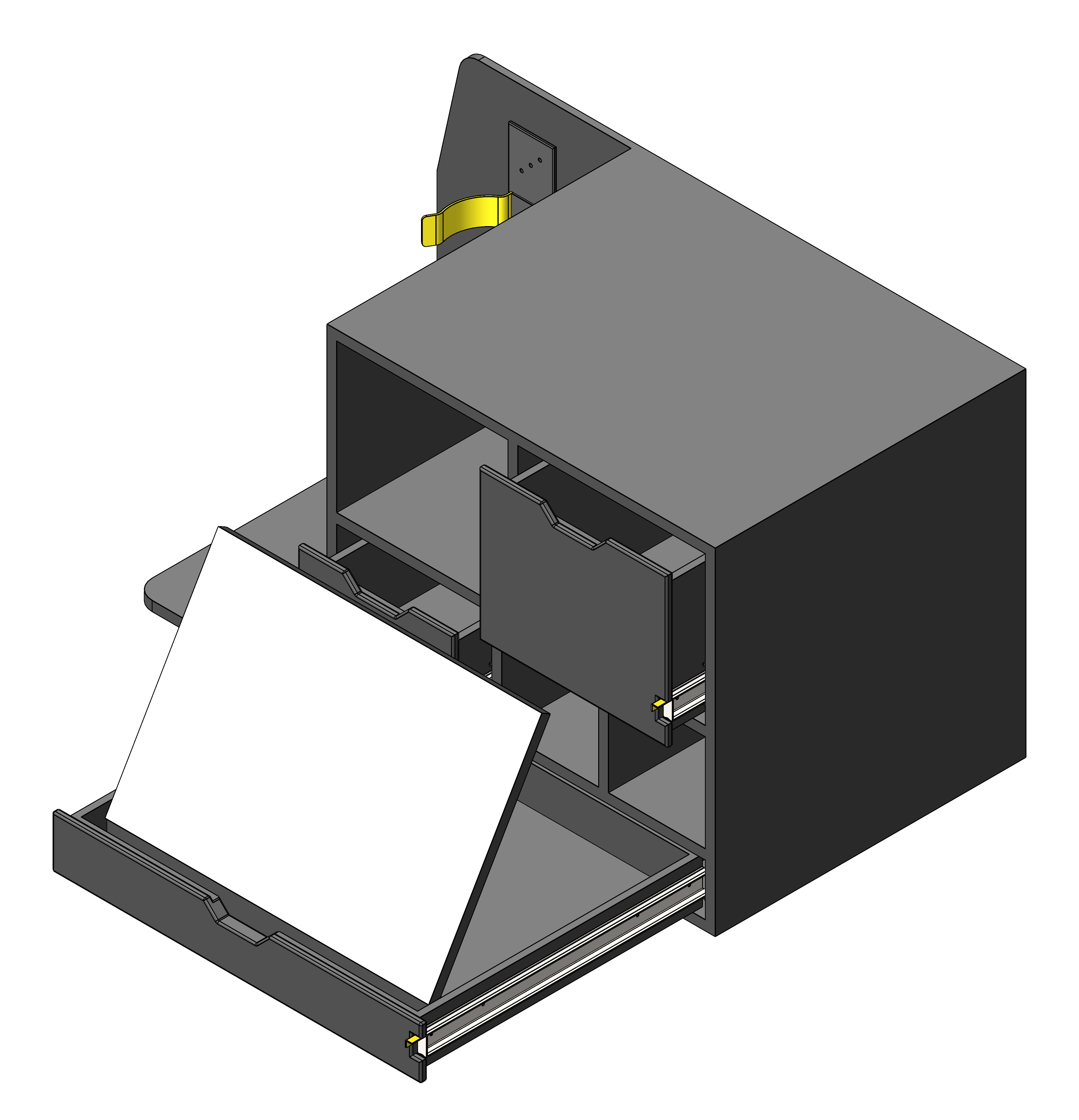 FIRE CHIEF COMMAND STORAGE CABINET WITH TILT UP DRY ERASE AND DRAWER