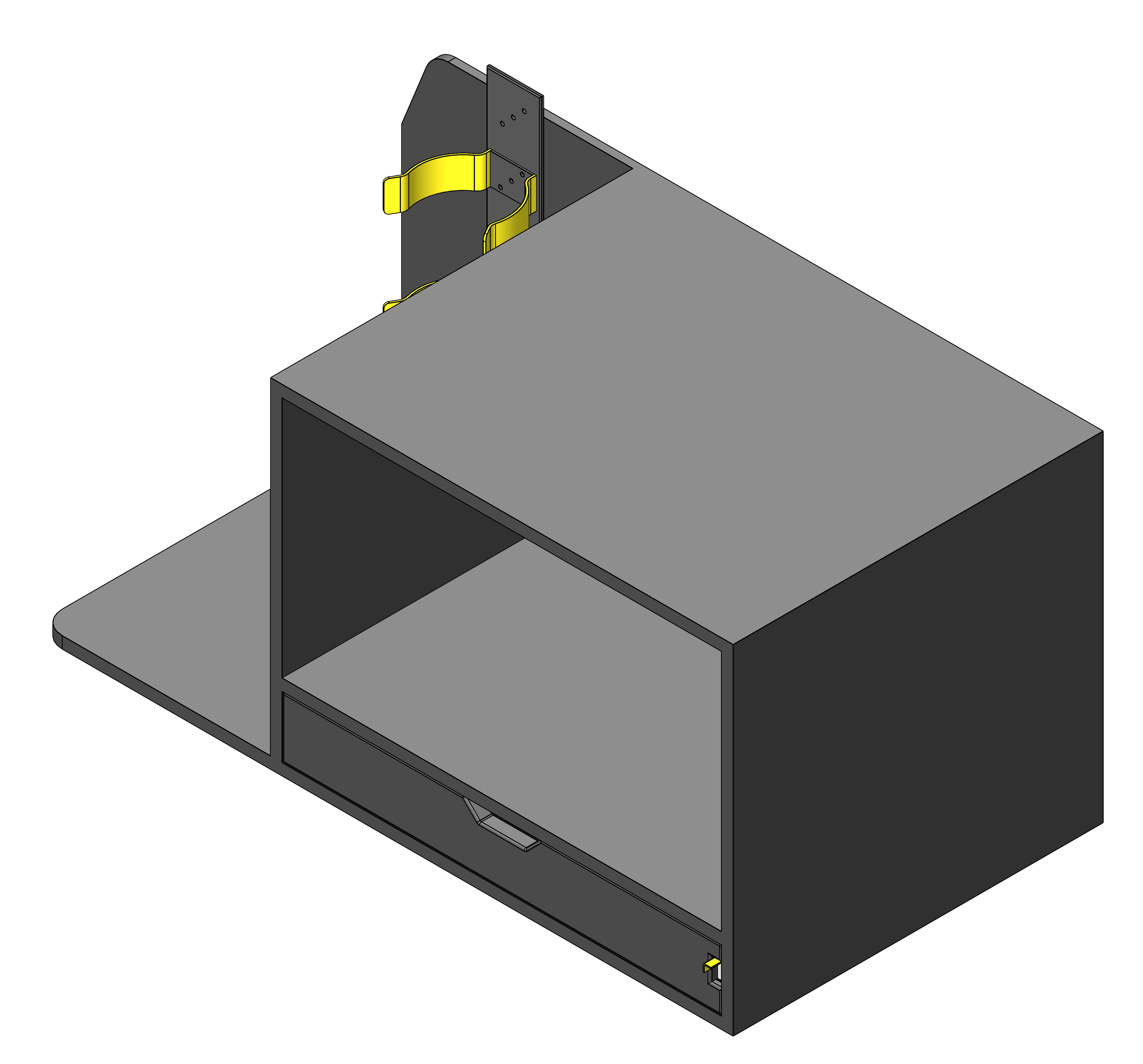 FIRE CHIEF COMMAND STORAGE CABINET WITH TILT UP DRY ERASE AND DRAWER