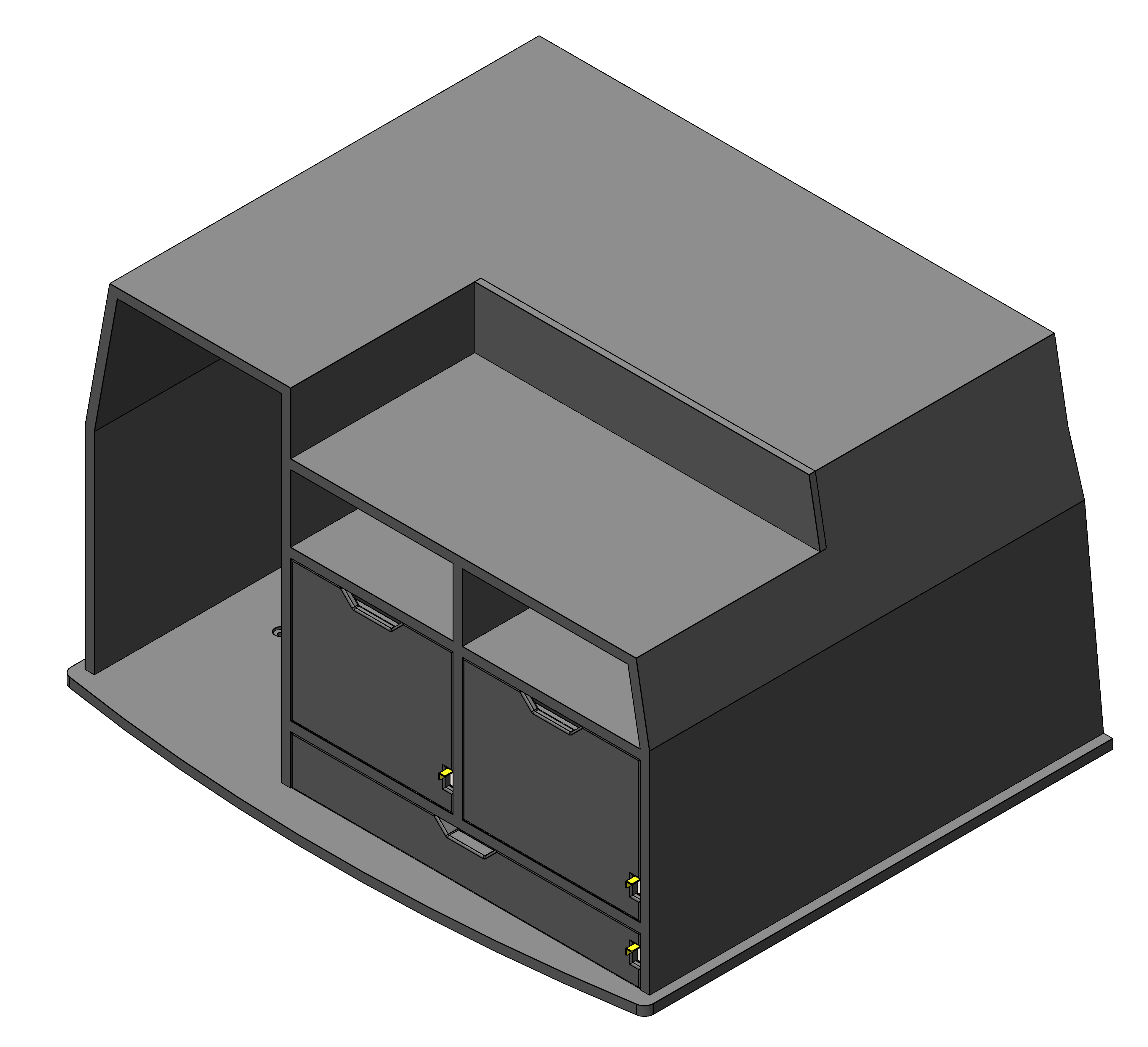 FIRE CHIEF COMMAND STORAGE CABINET WITH TILT UP DRY ERASE AND DRAWER