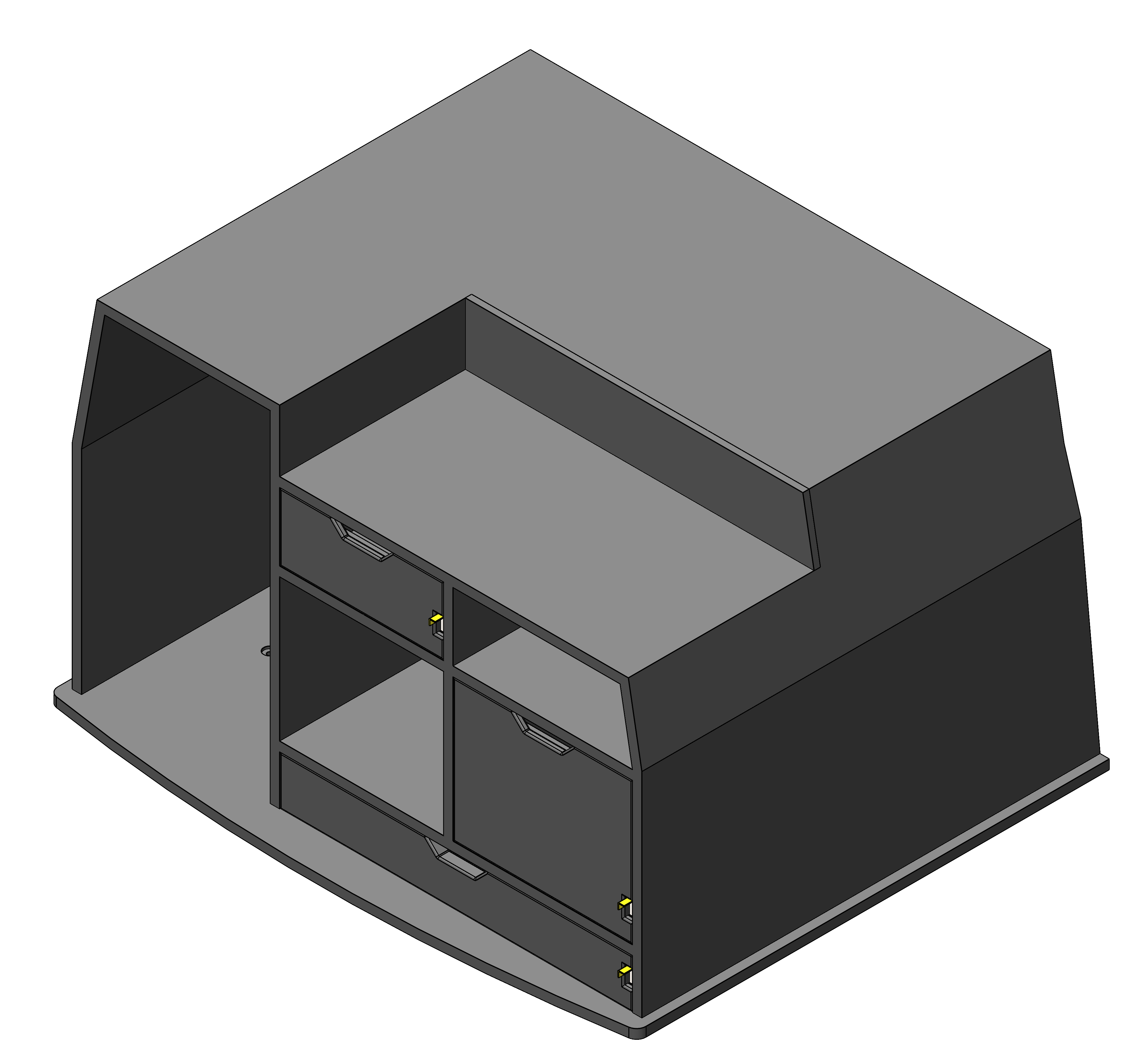 FIRE CHIEF COMMAND STORAGE CABINET WITH TILT UP DRY ERASE AND DRAWER