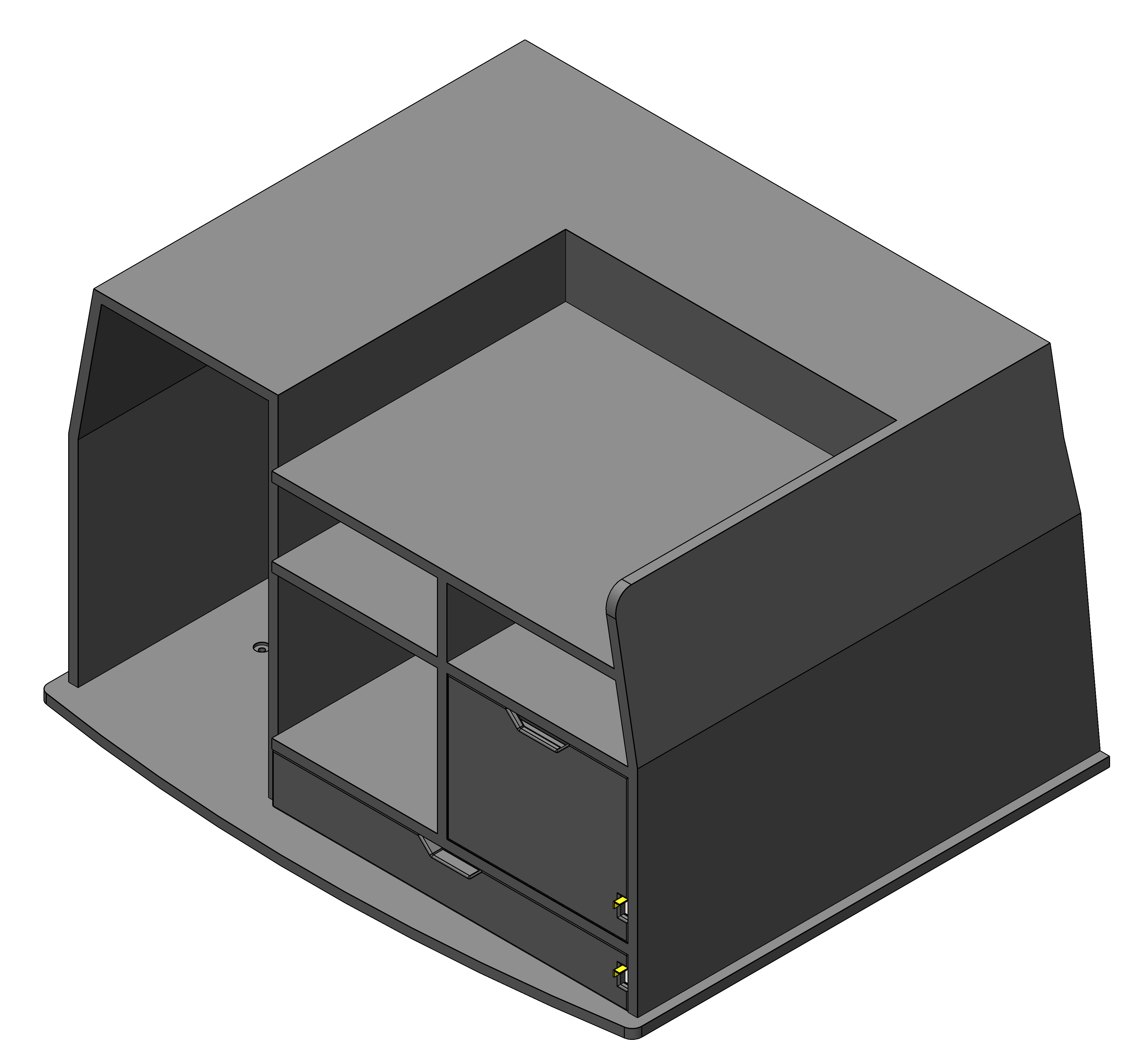 FIRE CHIEF COMMAND STORAGE CABINET WITH TILT UP DRY ERASE AND DRAWER