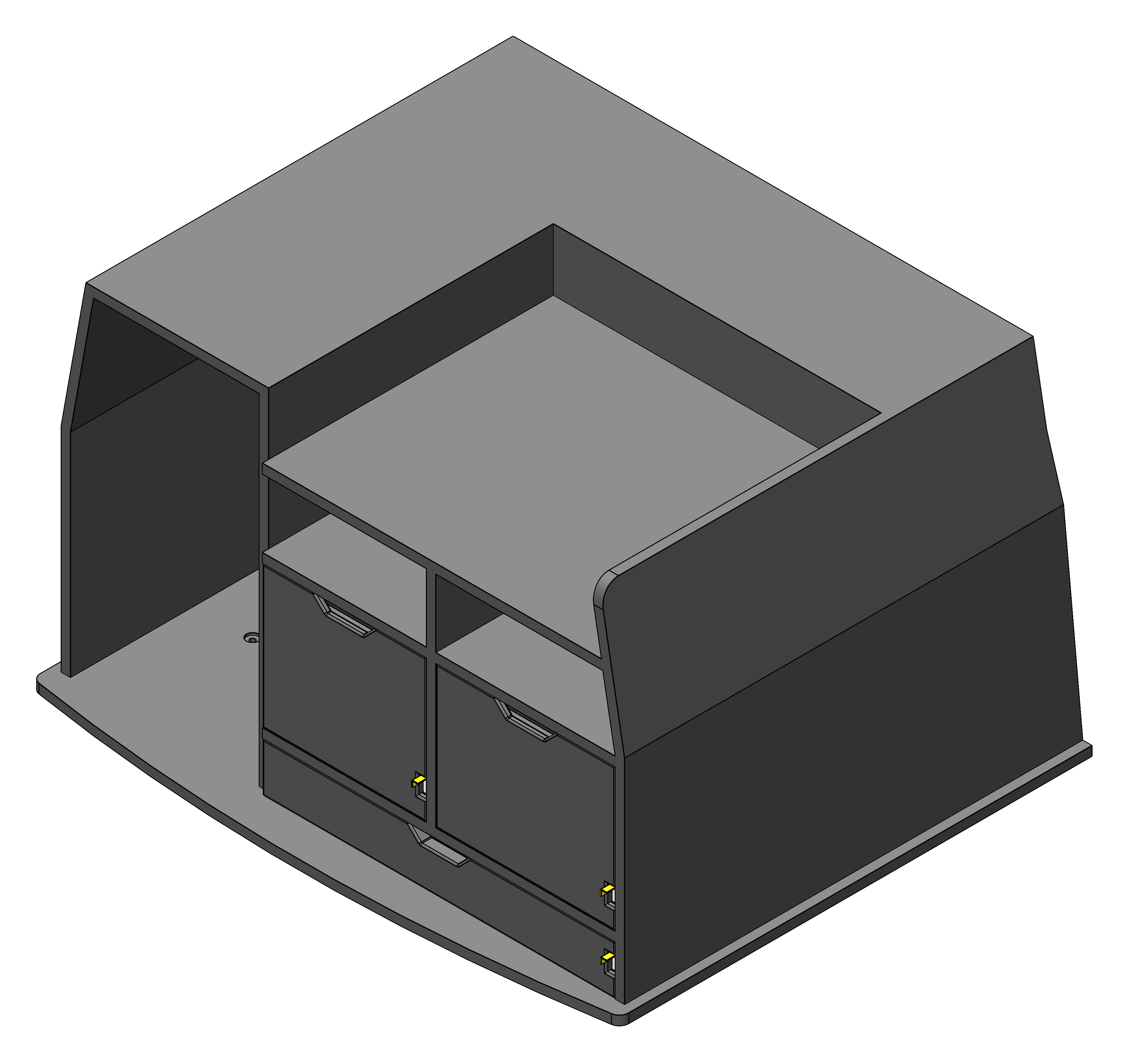 FIRE CHIEF COMMAND STORAGE CABINET WITH TILT UP DRY ERASE AND DRAWER