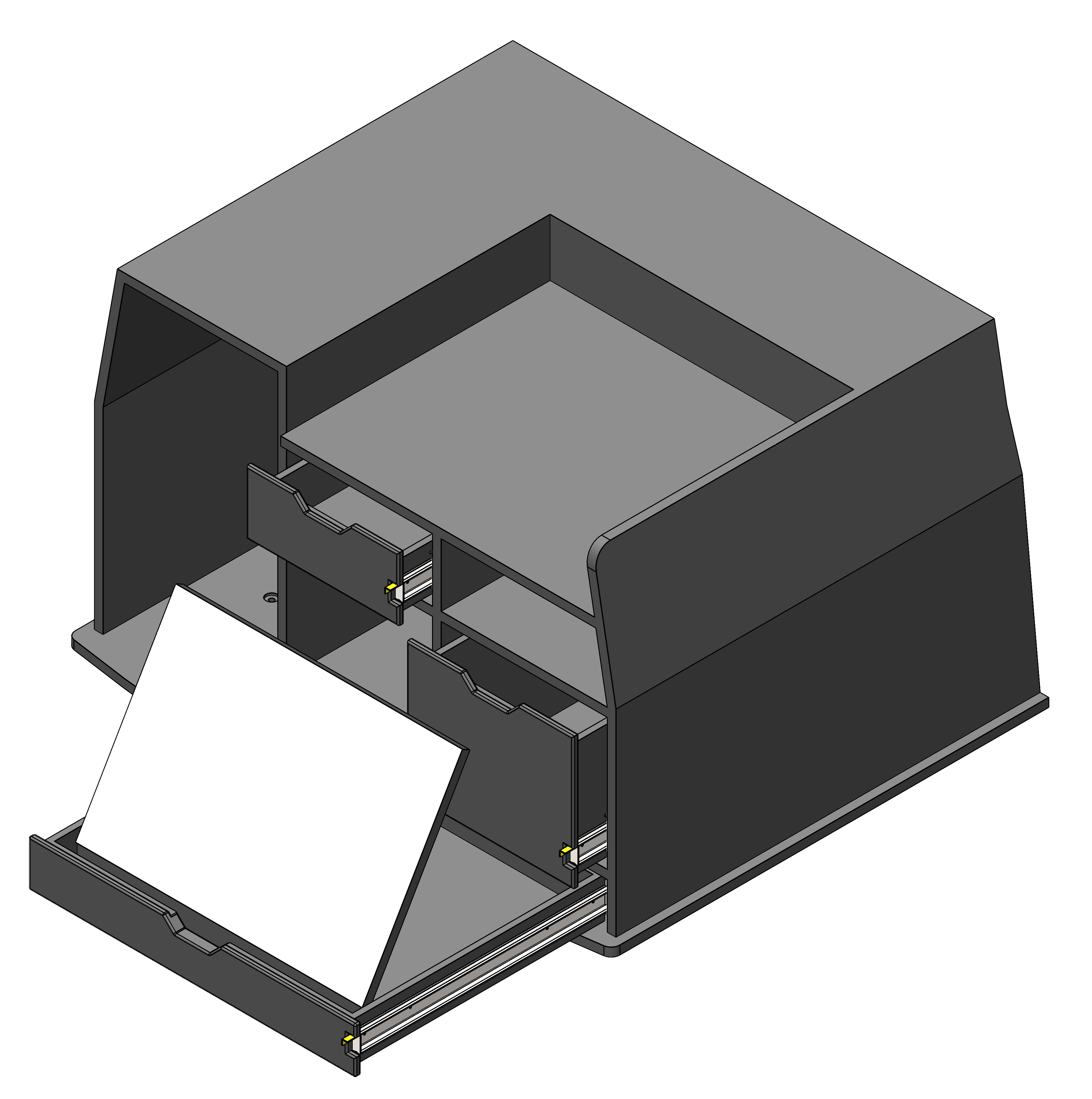 FIRE CHIEF COMMAND STORAGE CABINET WITH TILT UP DRY ERASE AND DRAWER