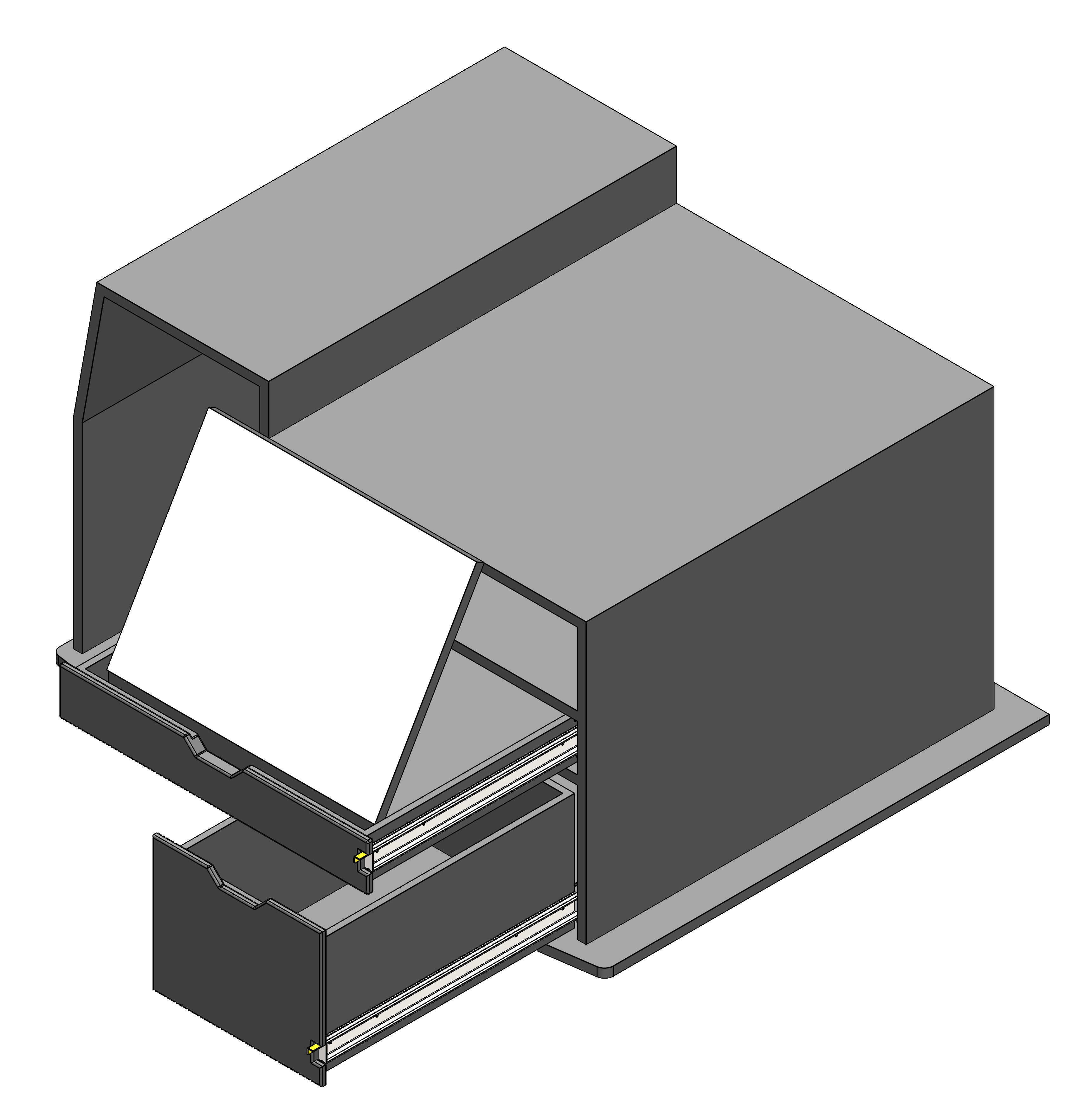 FIRE CHIEF COMMAND STORAGE CABINET WITH TILT UP DRY ERASE AND DRAWER