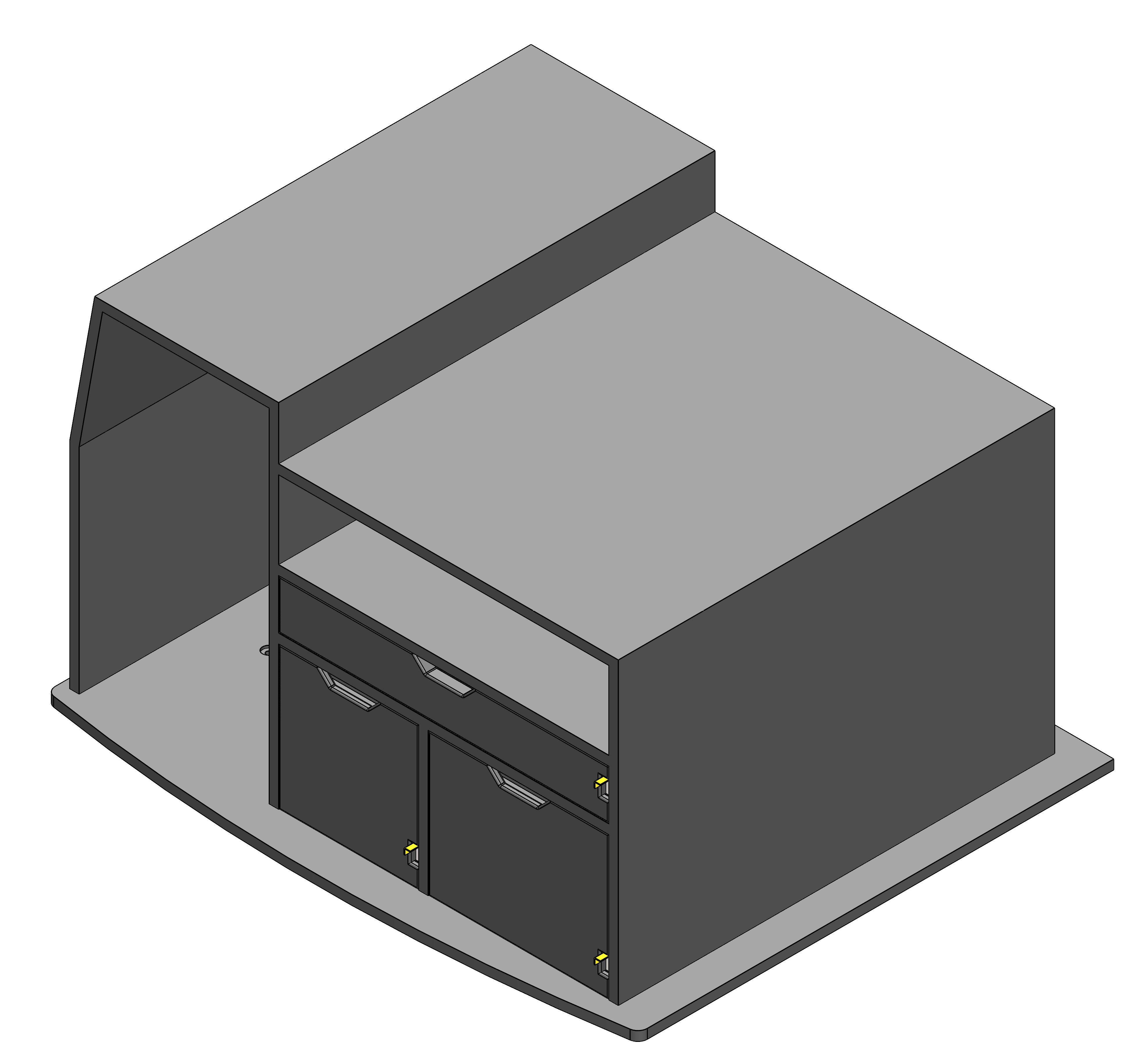 FIRE CHIEF COMMAND STORAGE CABINET WITH TILT UP DRY ERASE AND DRAWER