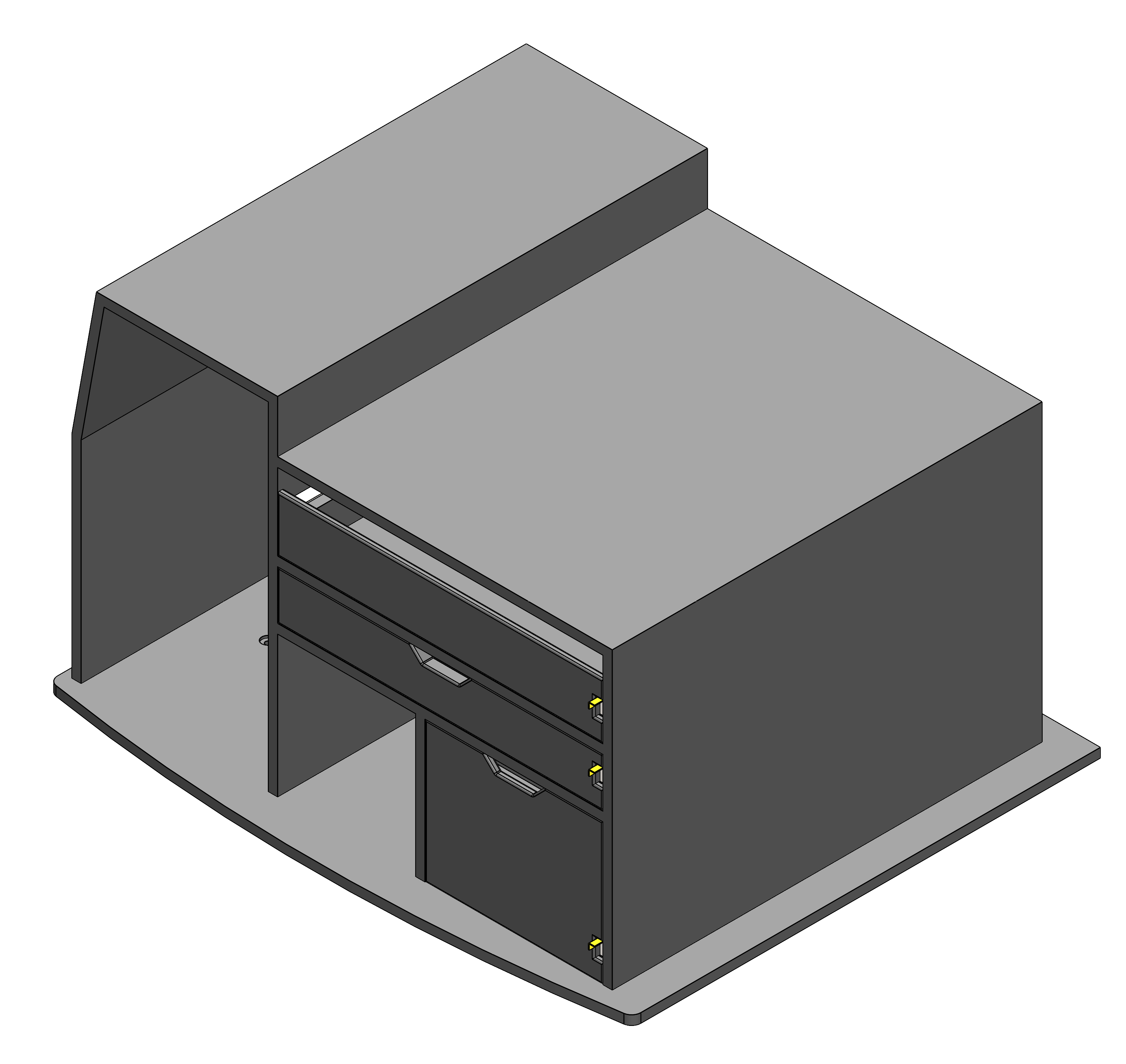 FIRE CHIEF COMMAND STORAGE CABINET WITH TILT UP DRY ERASE AND DRAWER