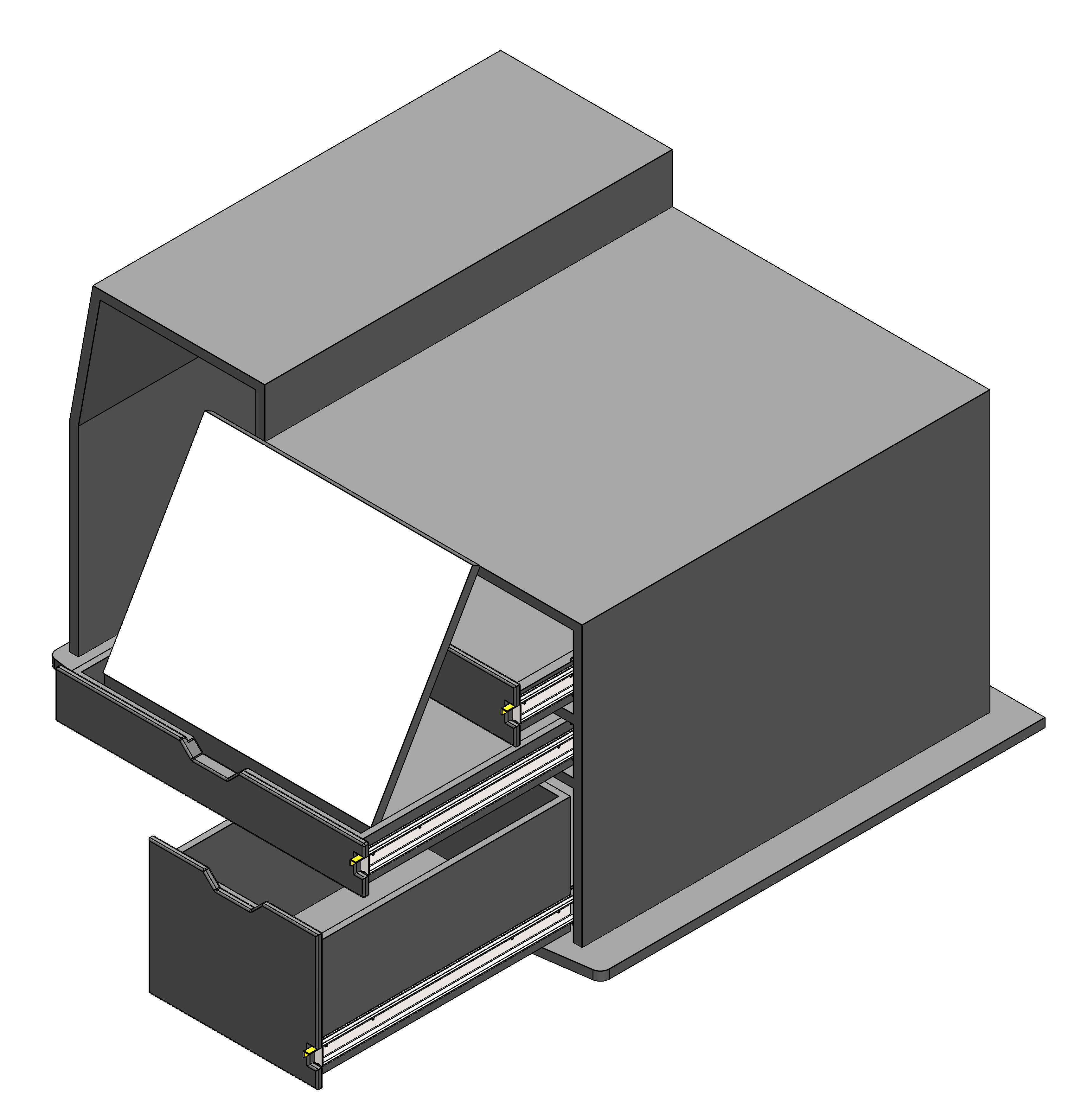 FIRE CHIEF COMMAND STORAGE CABINET WITH TILT UP DRY ERASE AND DRAWER