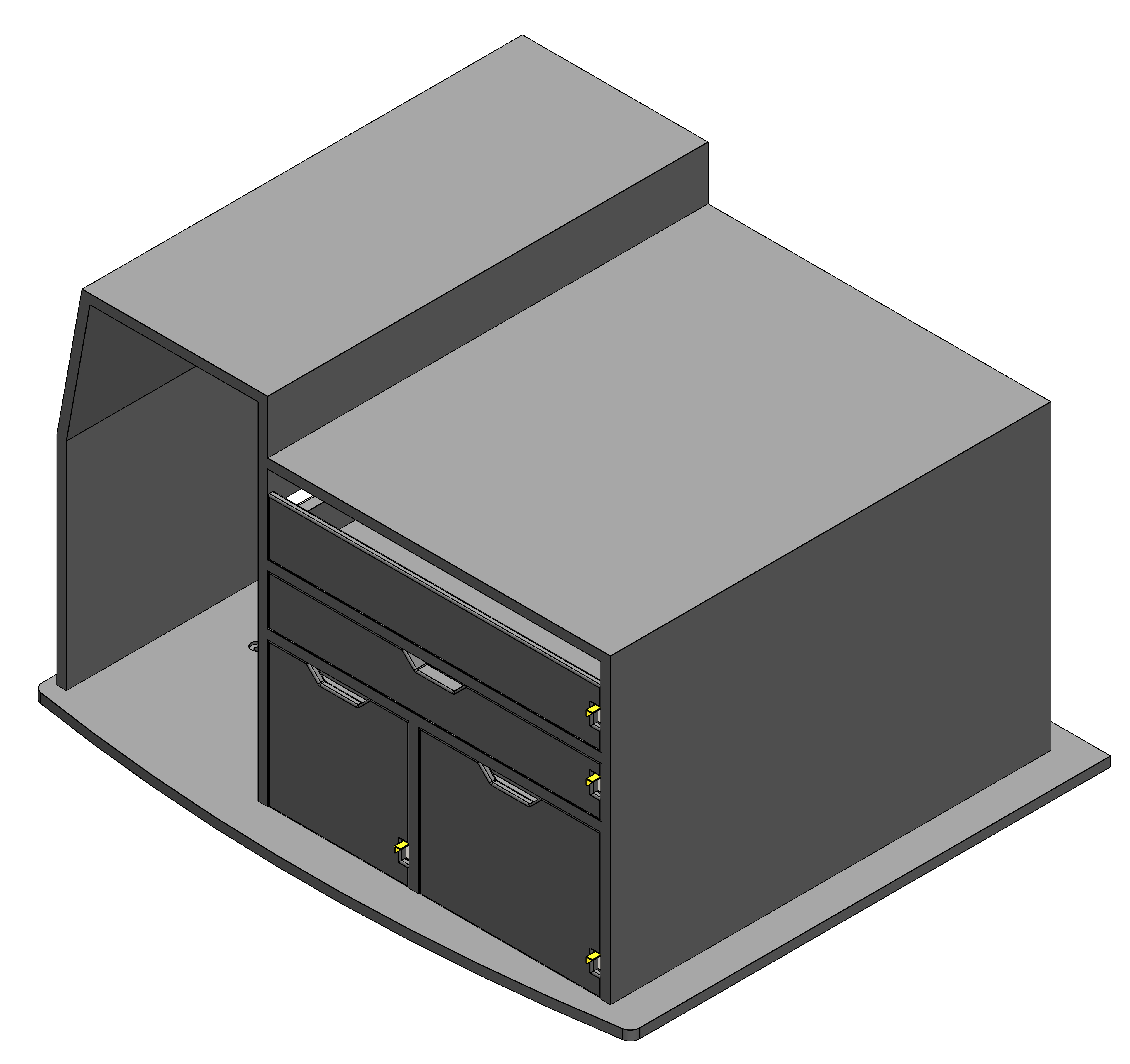 FIRE CHIEF COMMAND STORAGE CABINET WITH TILT UP DRY ERASE AND DRAWER