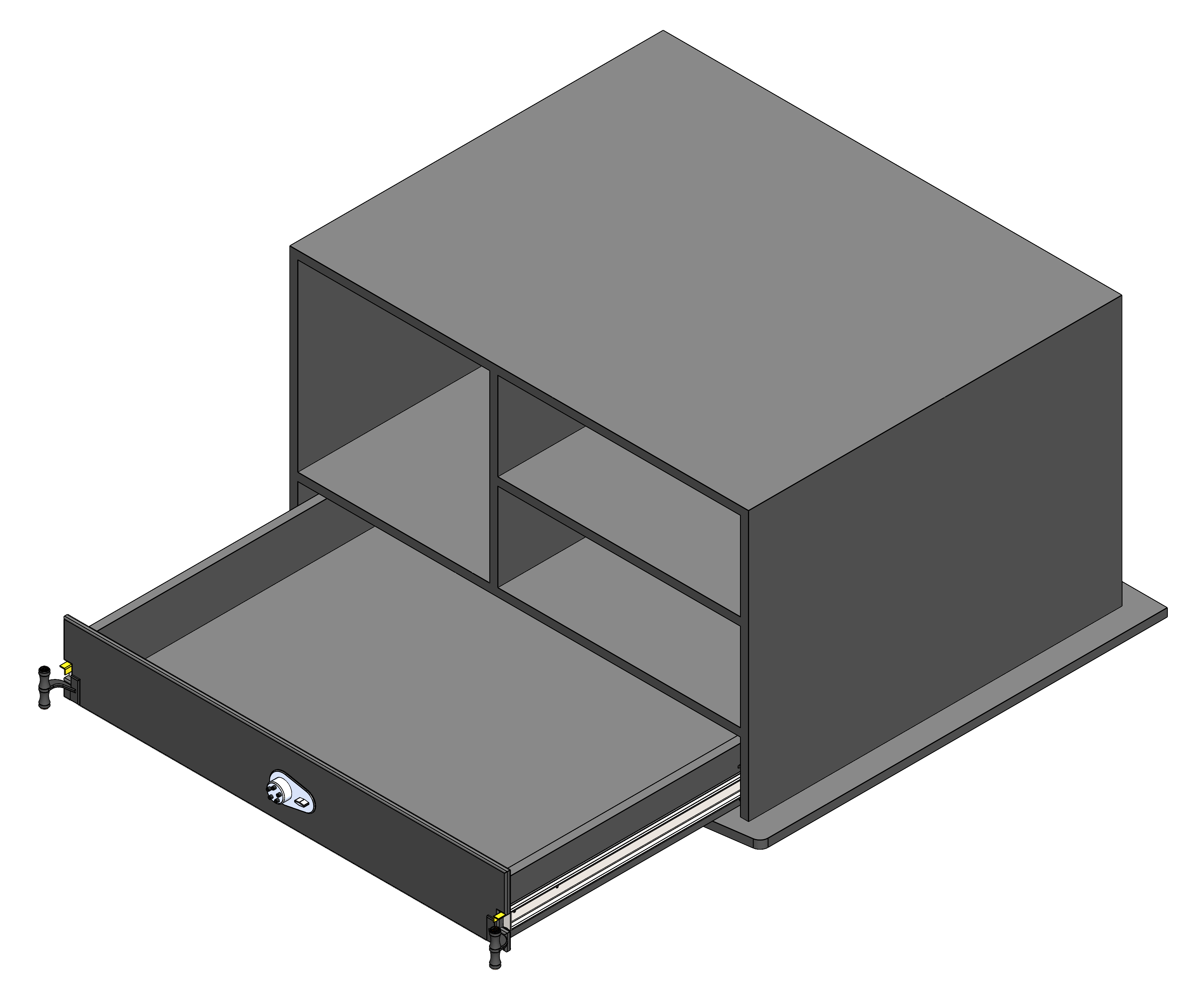 Law Enforcement Weapon Storage Cabinet For Police Vehicles