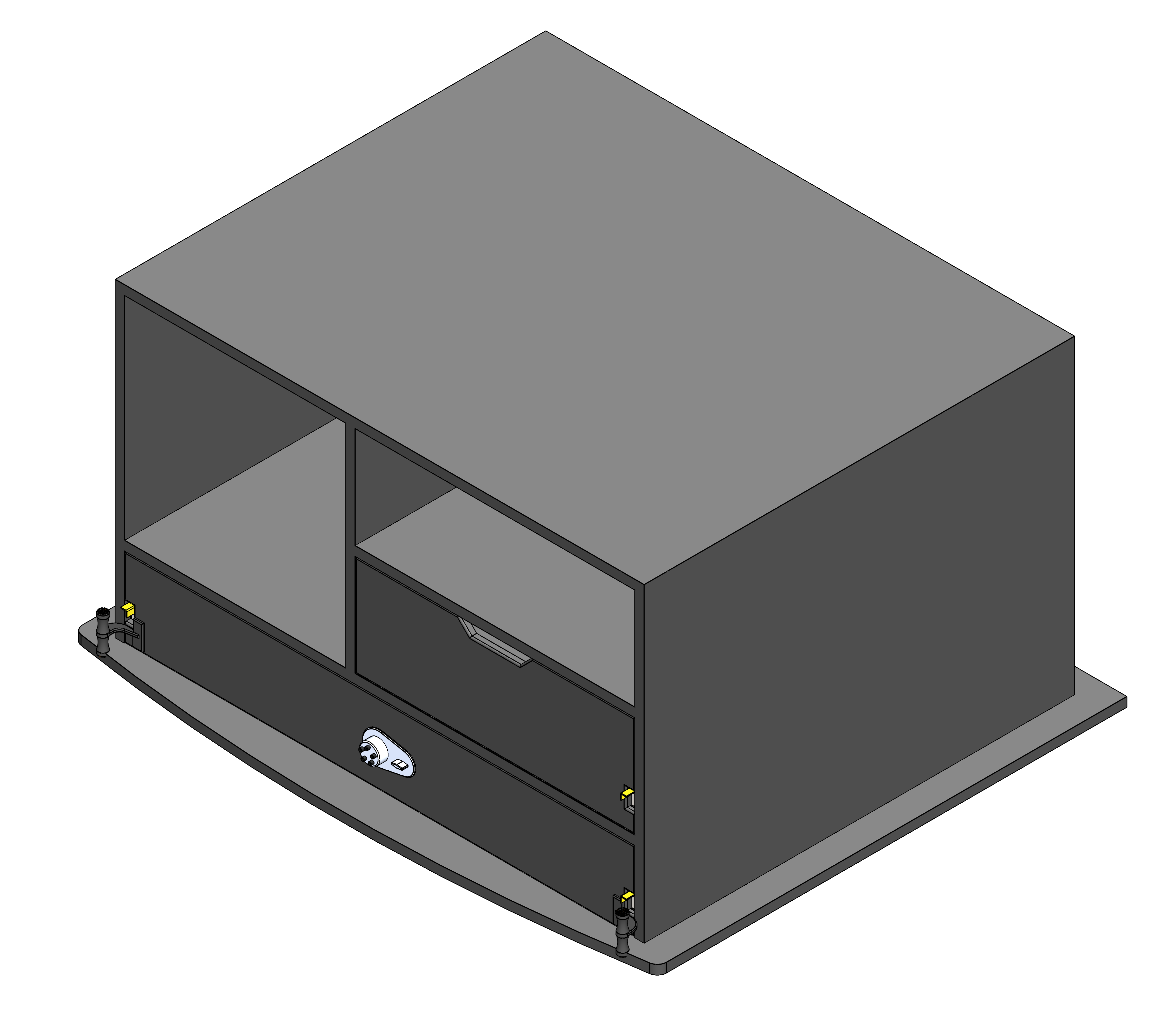 Law Enforcement Weapon Storage Cabinet For Police Vehicles