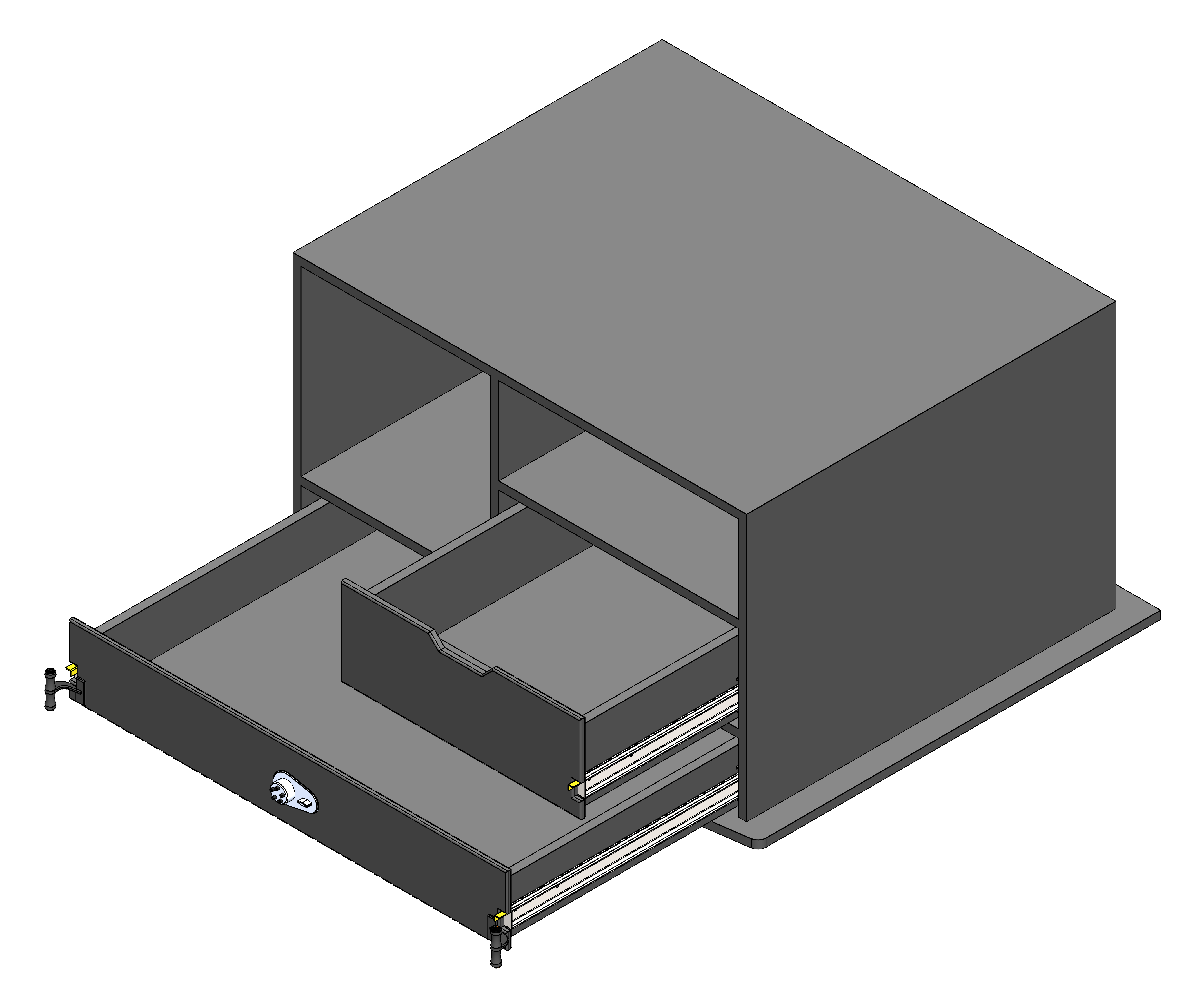 Law Enforcement Weapon Storage Cabinet For Police Vehicles