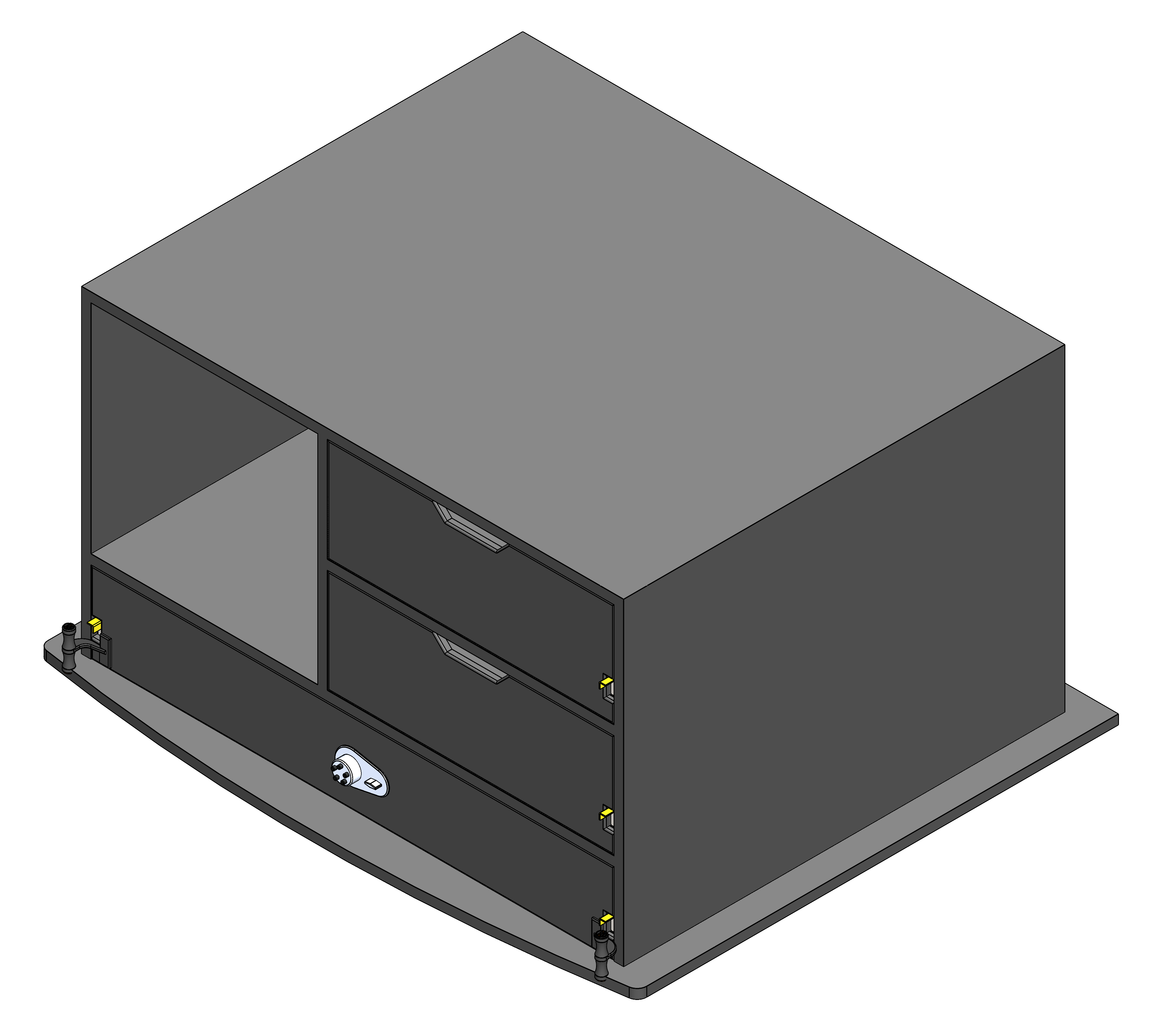 Law Enforcement Weapon Storage Cabinet For Police Vehicles