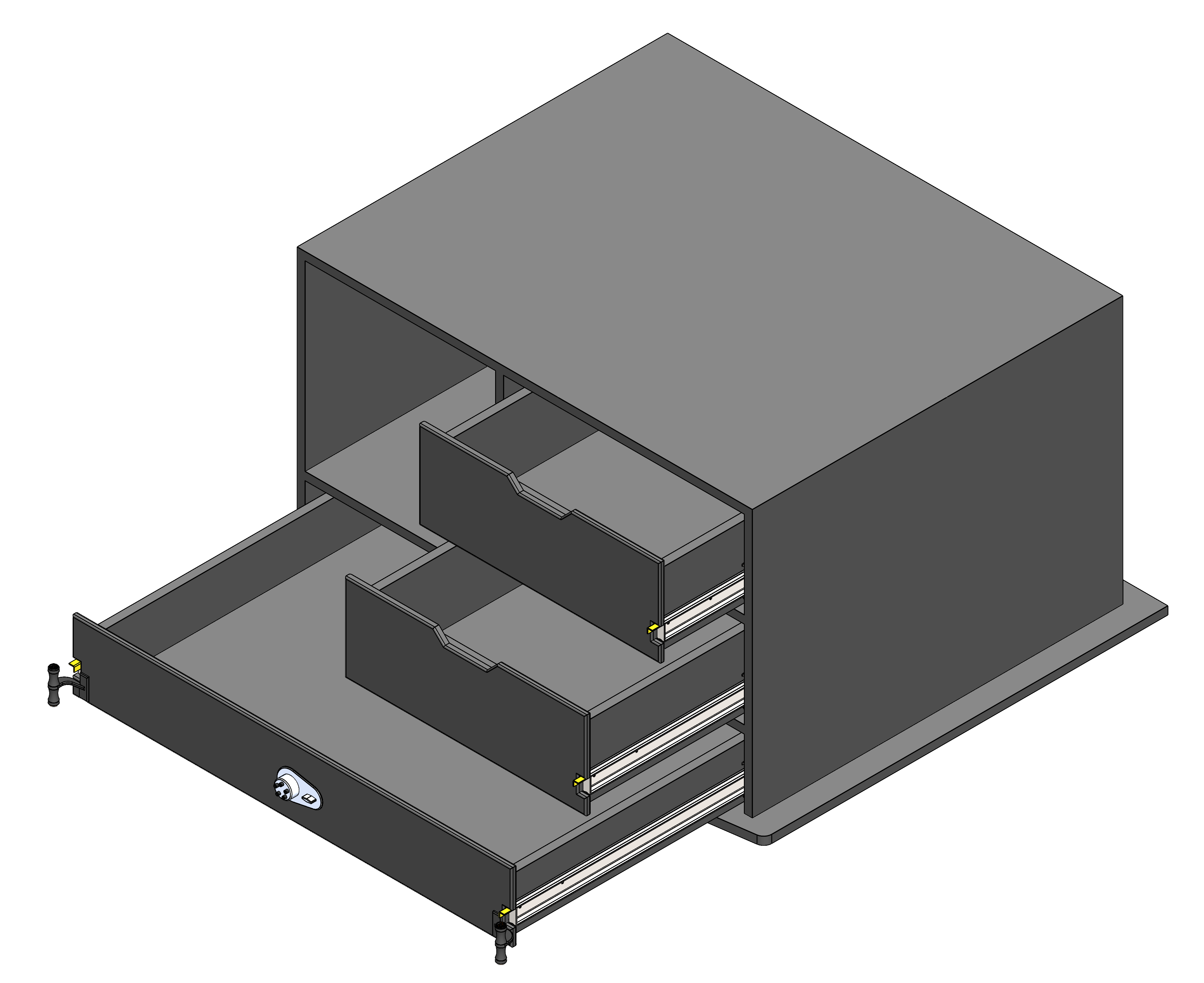 Law Enforcement Weapon Storage Cabinet For Police Vehicles