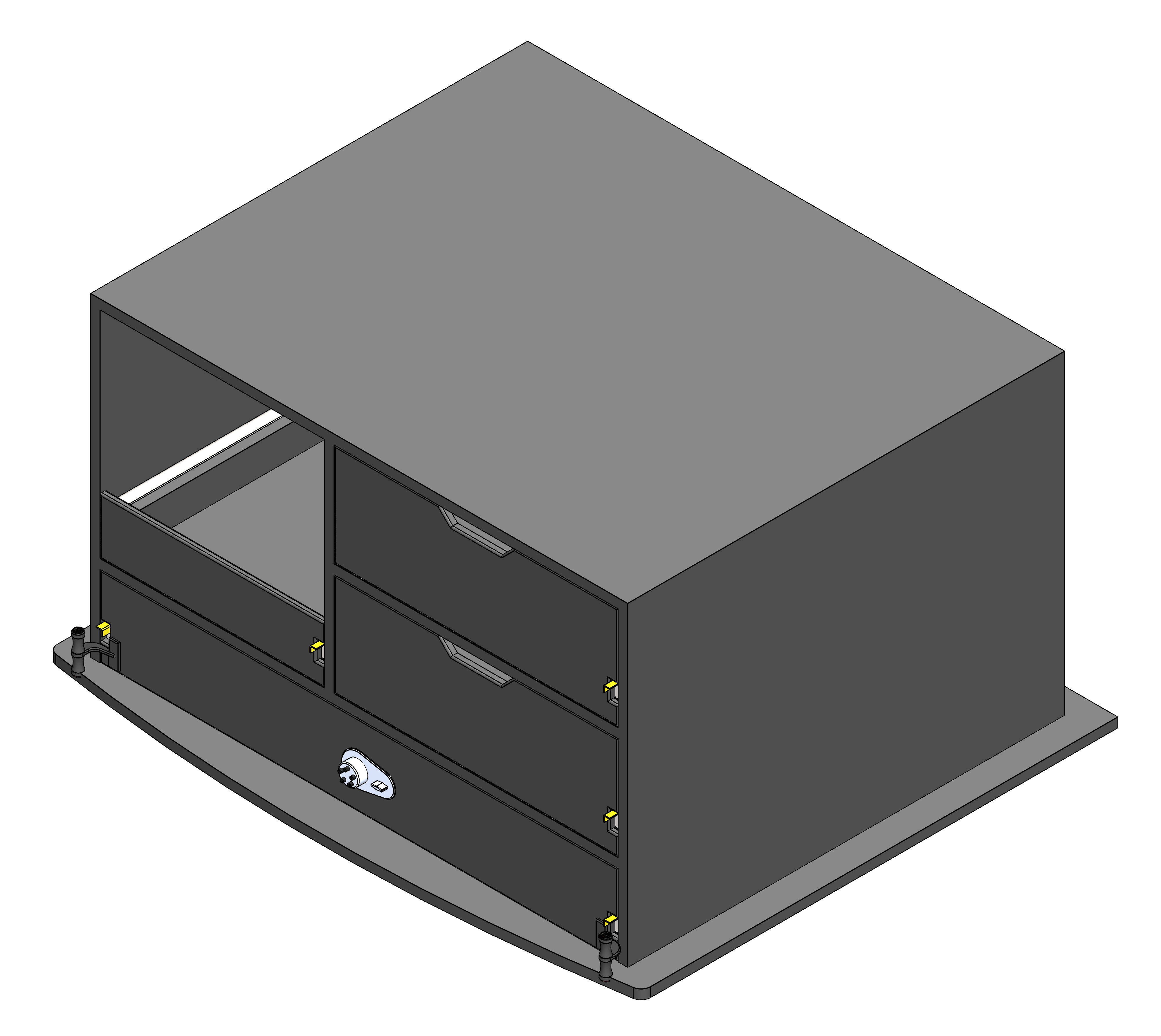 Law Enforcement Weapon Storage Cabinet For Police Vehicles