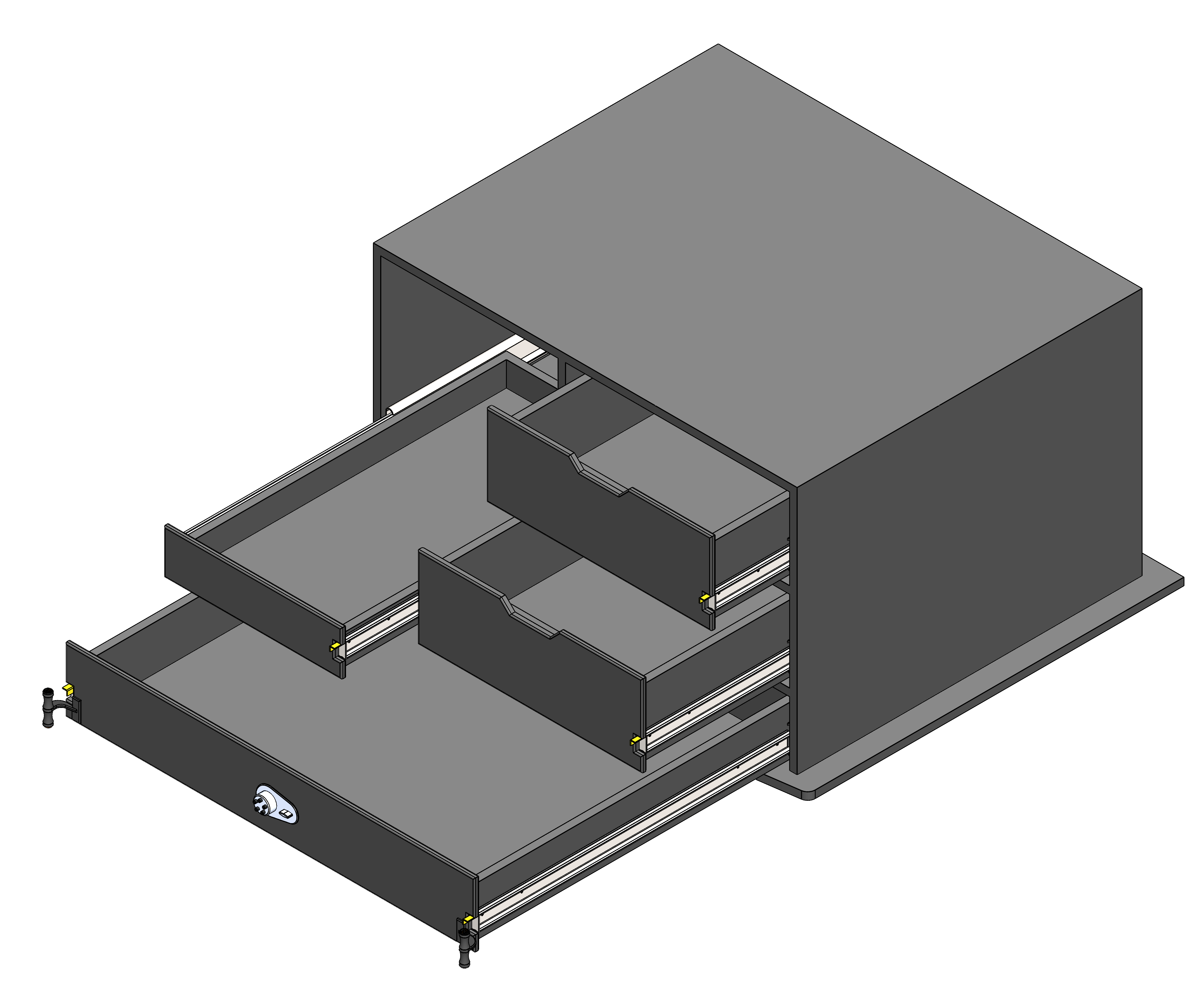 Law Enforcement Weapon Storage Cabinet For Police Vehicles