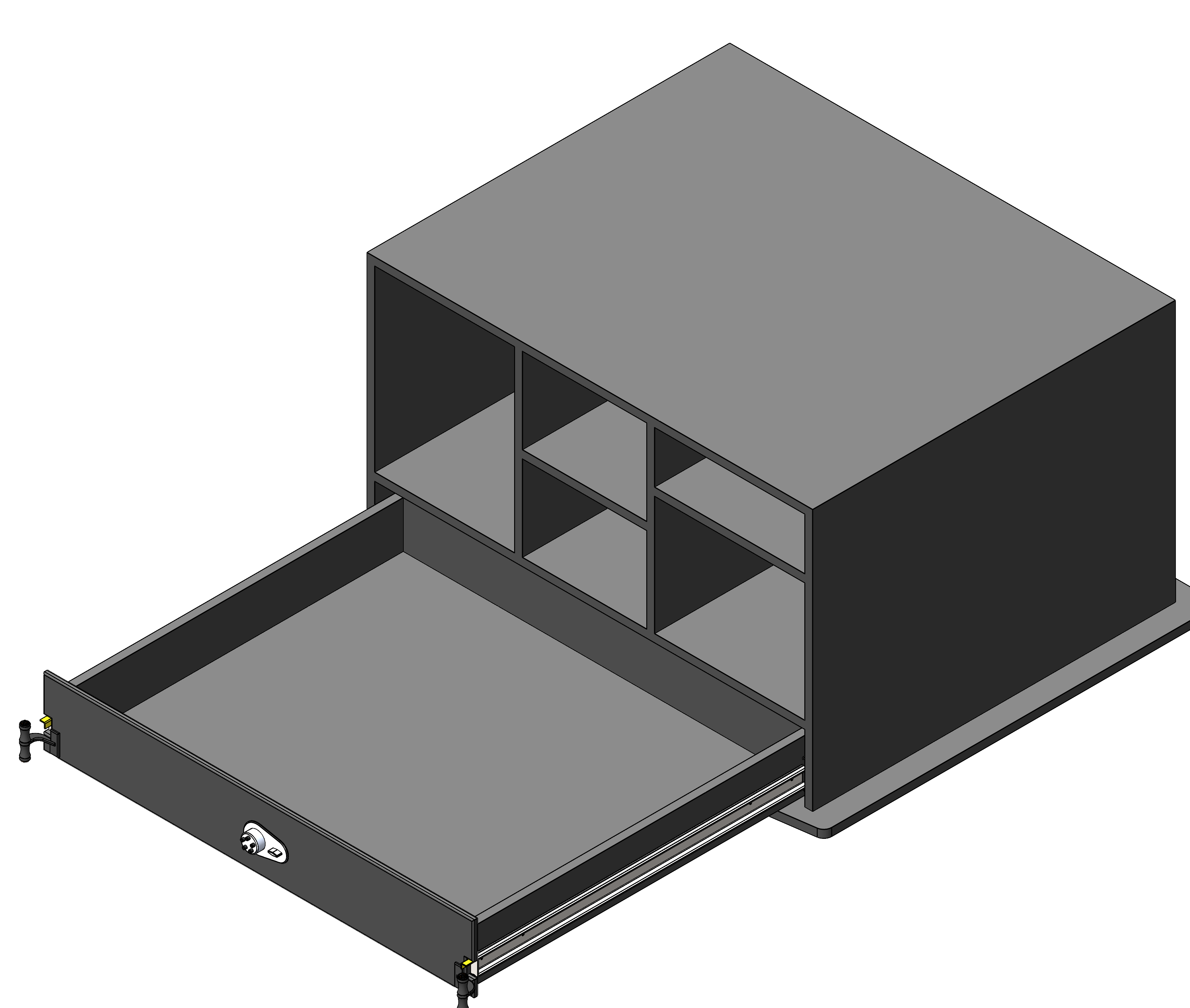 Law Enforcement Weapon Storage Cabinet For Police Vehicles
