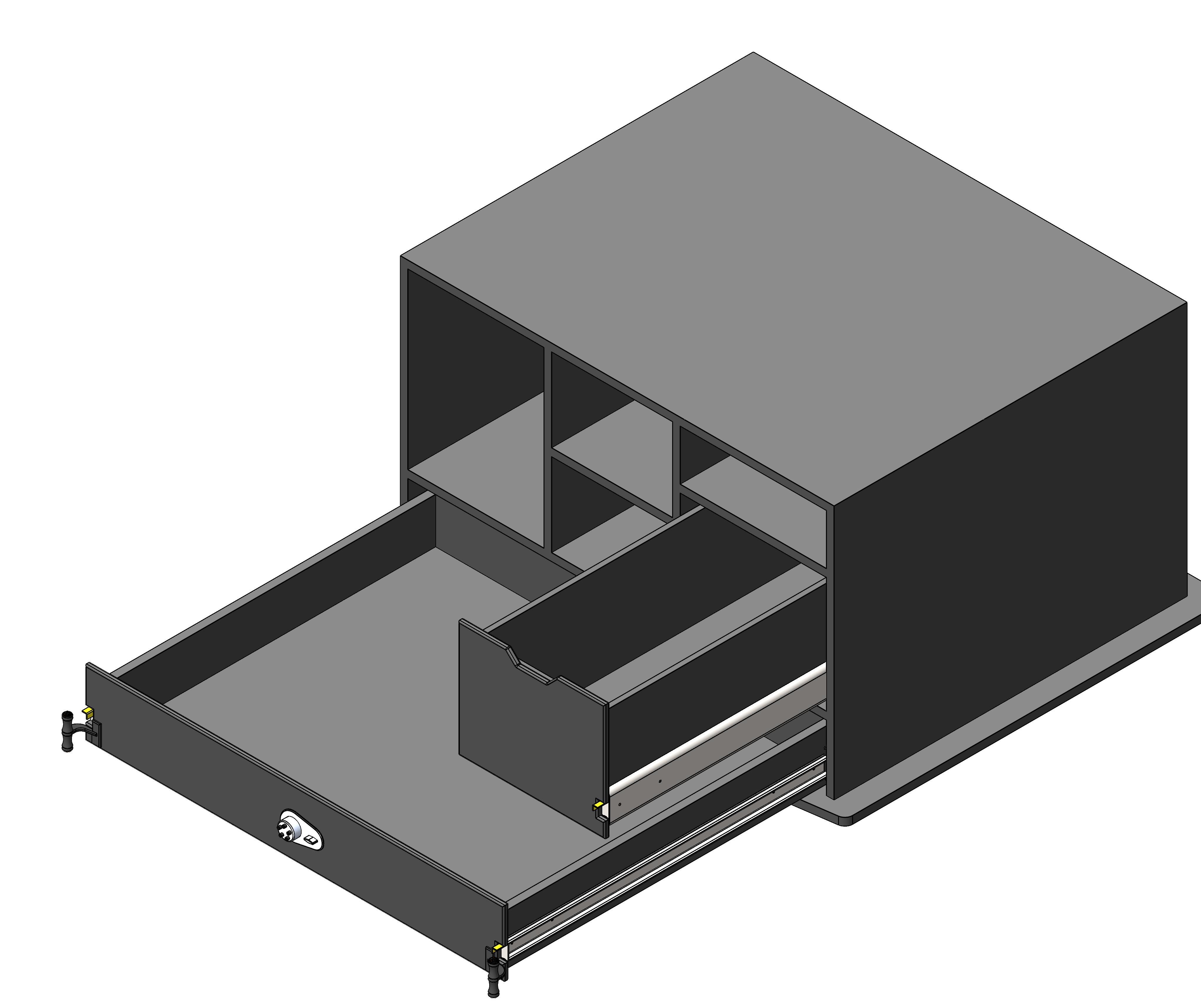 Law Enforcement Weapon Storage Cabinet For Police Vehicles
