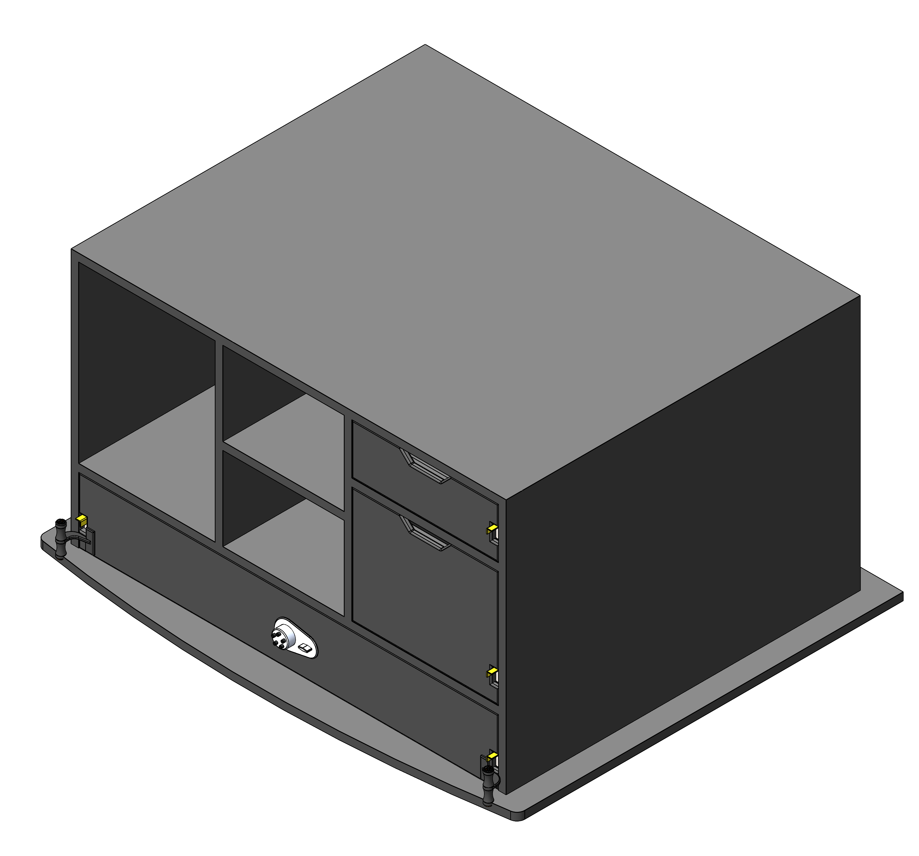 Law Enforcement Weapon Storage Cabinet For Police Vehicles