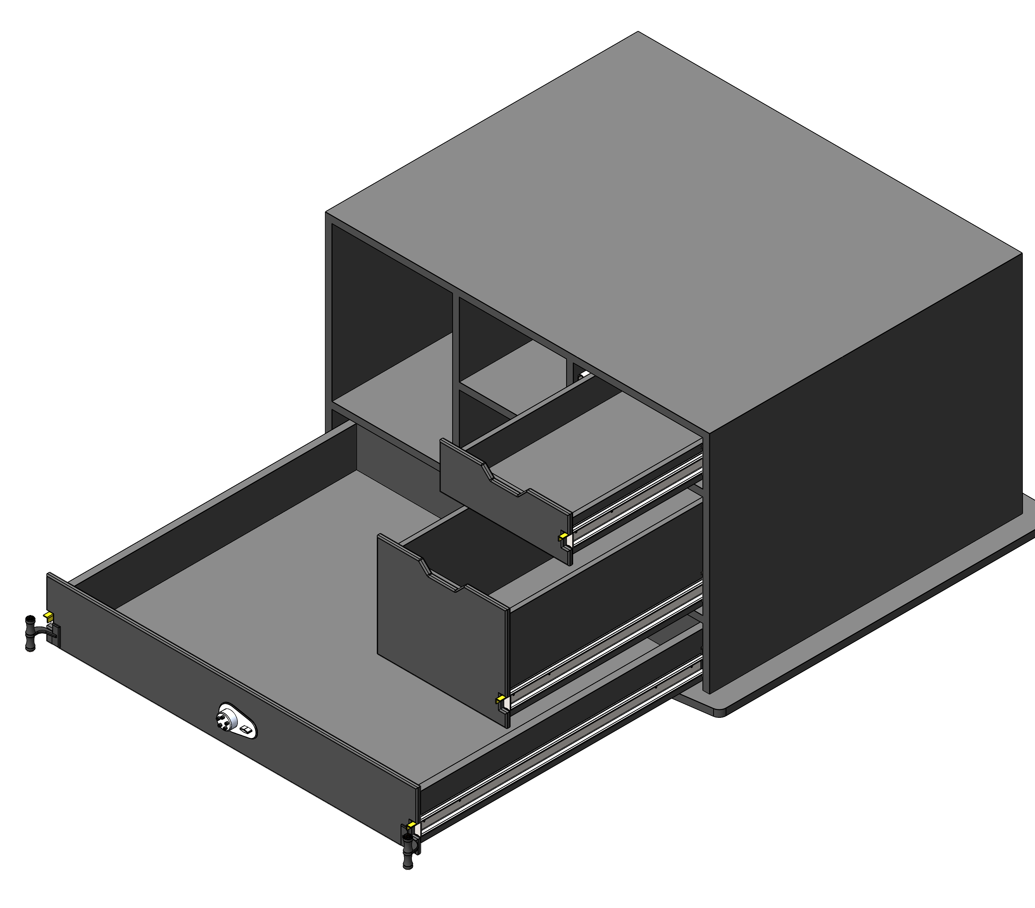 Law Enforcement Weapon Storage Cabinet For Police Vehicles