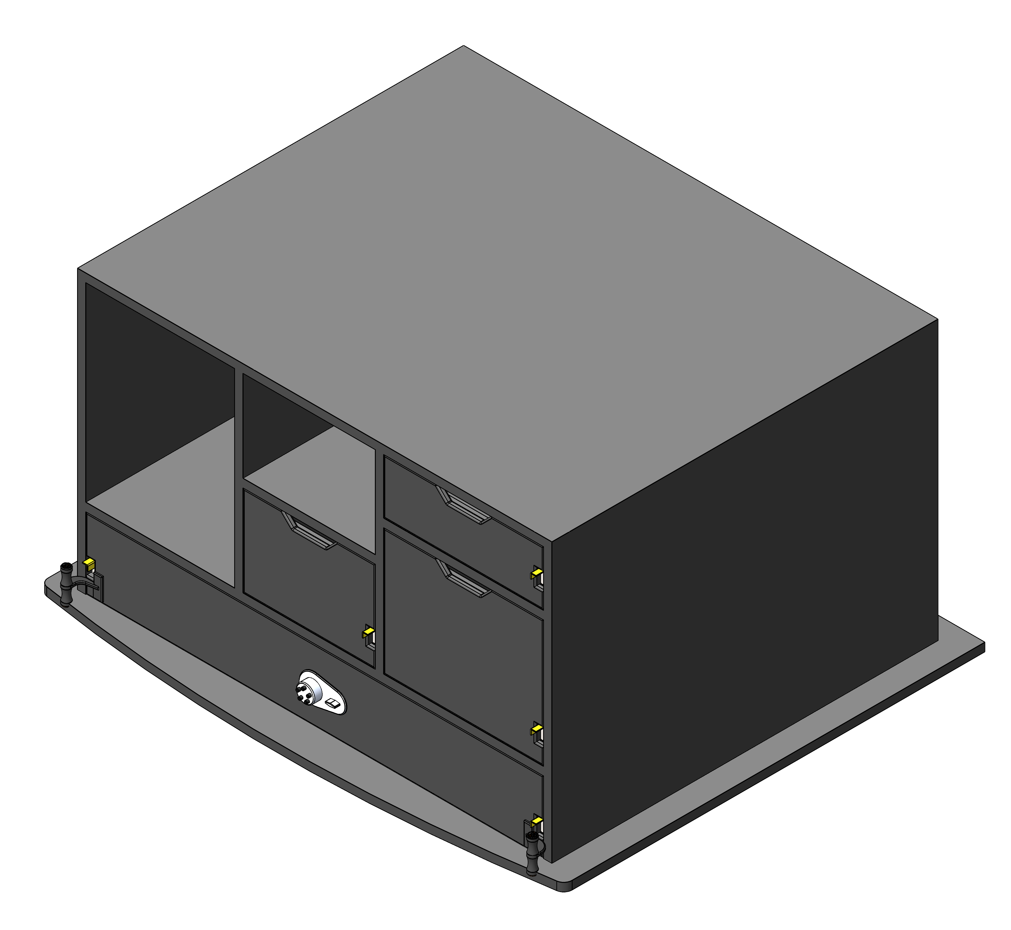 Law Enforcement Weapon Storage Cabinet For Police Vehicles