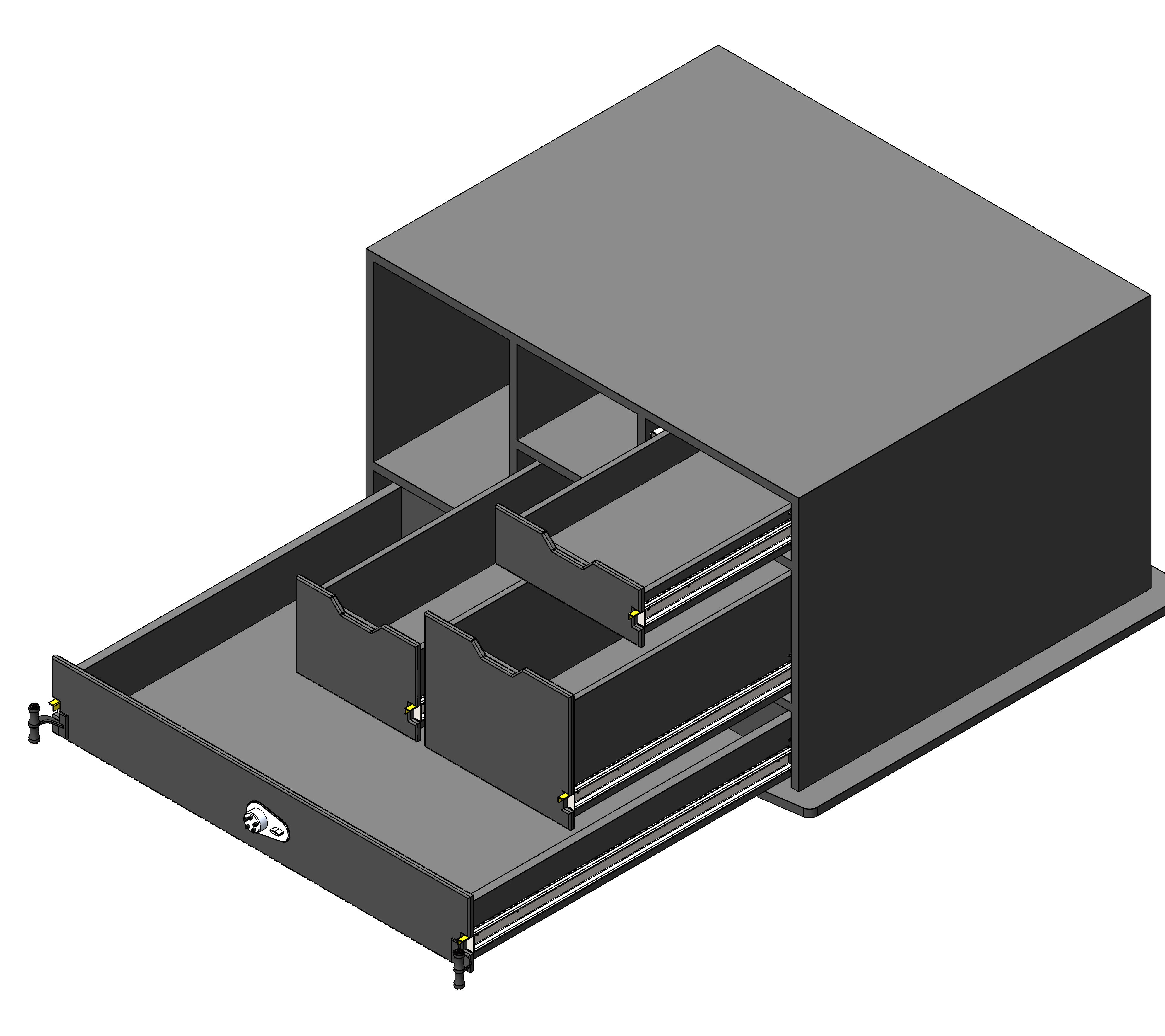Law Enforcement Weapon Storage Cabinet For Police Vehicles
