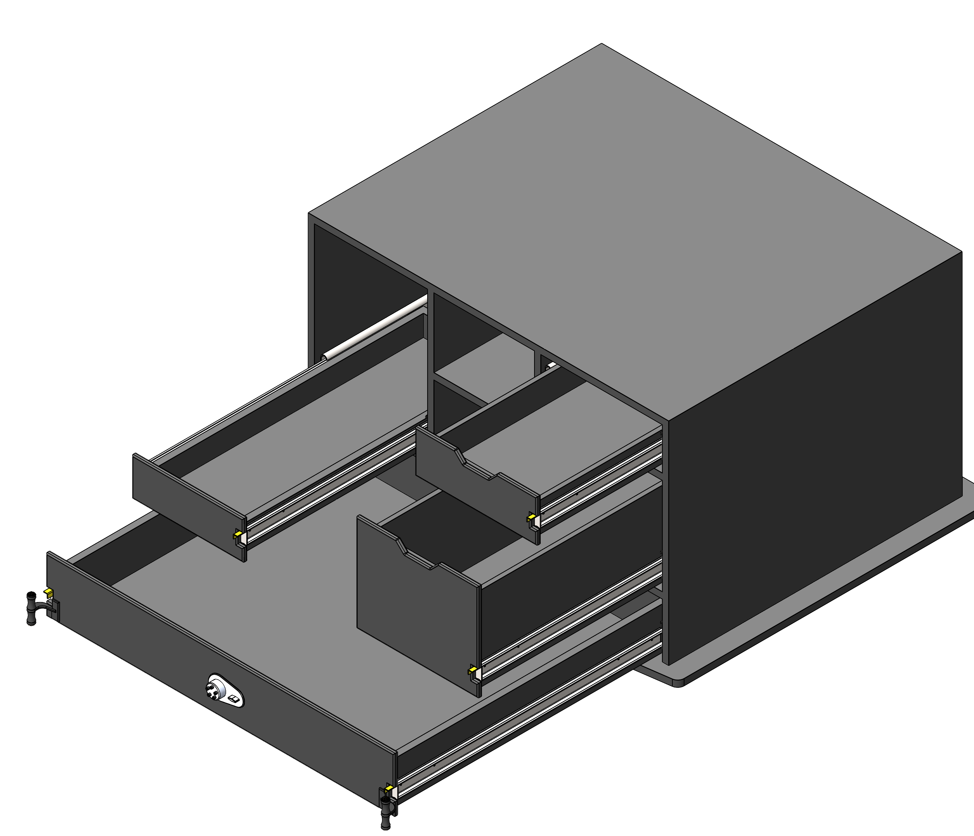Law Enforcement Weapon Storage Cabinet For Police Vehicles