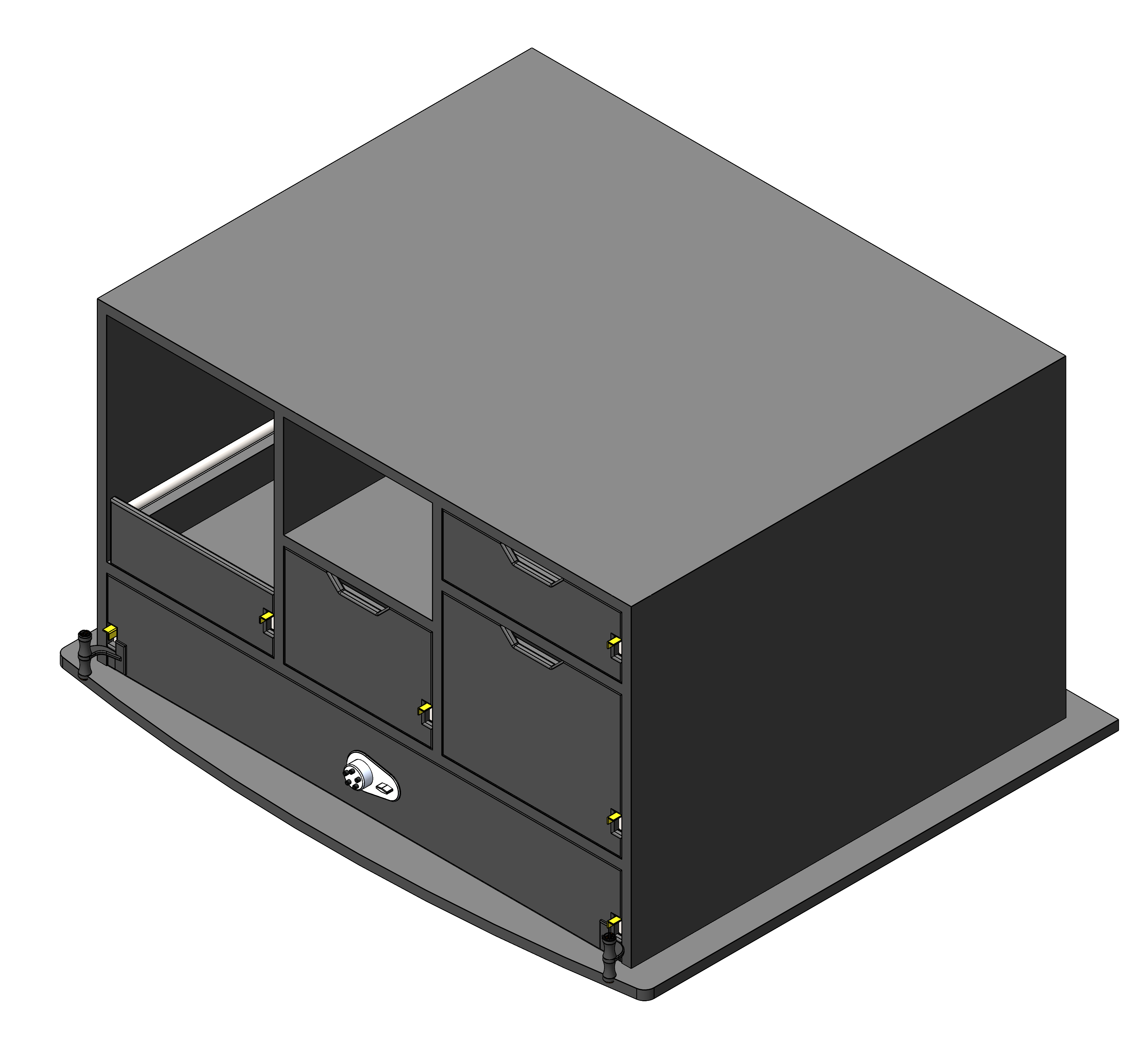 Law Enforcement Weapon Storage Cabinet For Police Vehicles