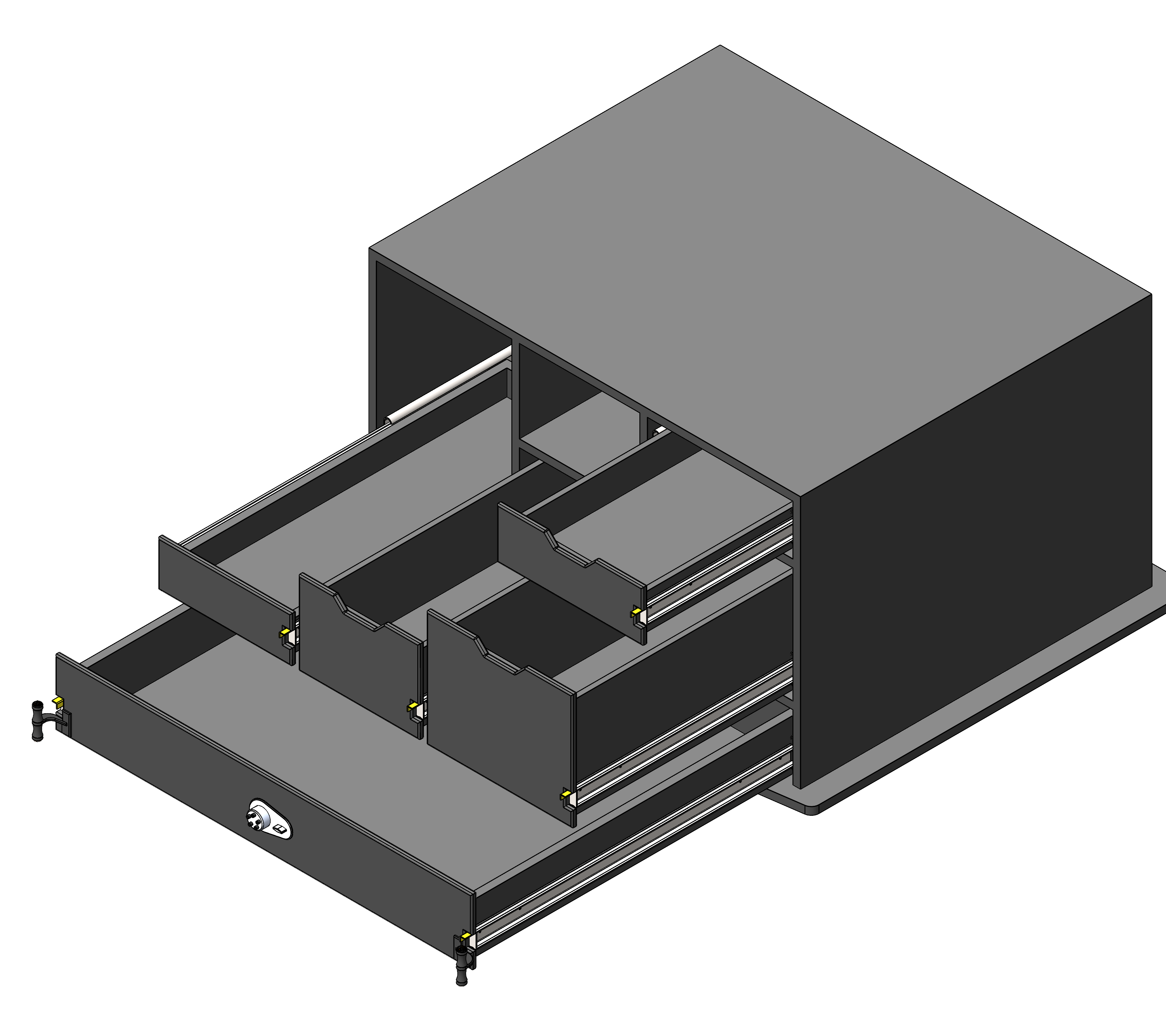 Law Enforcement Weapon Storage Cabinet For Police Vehicles