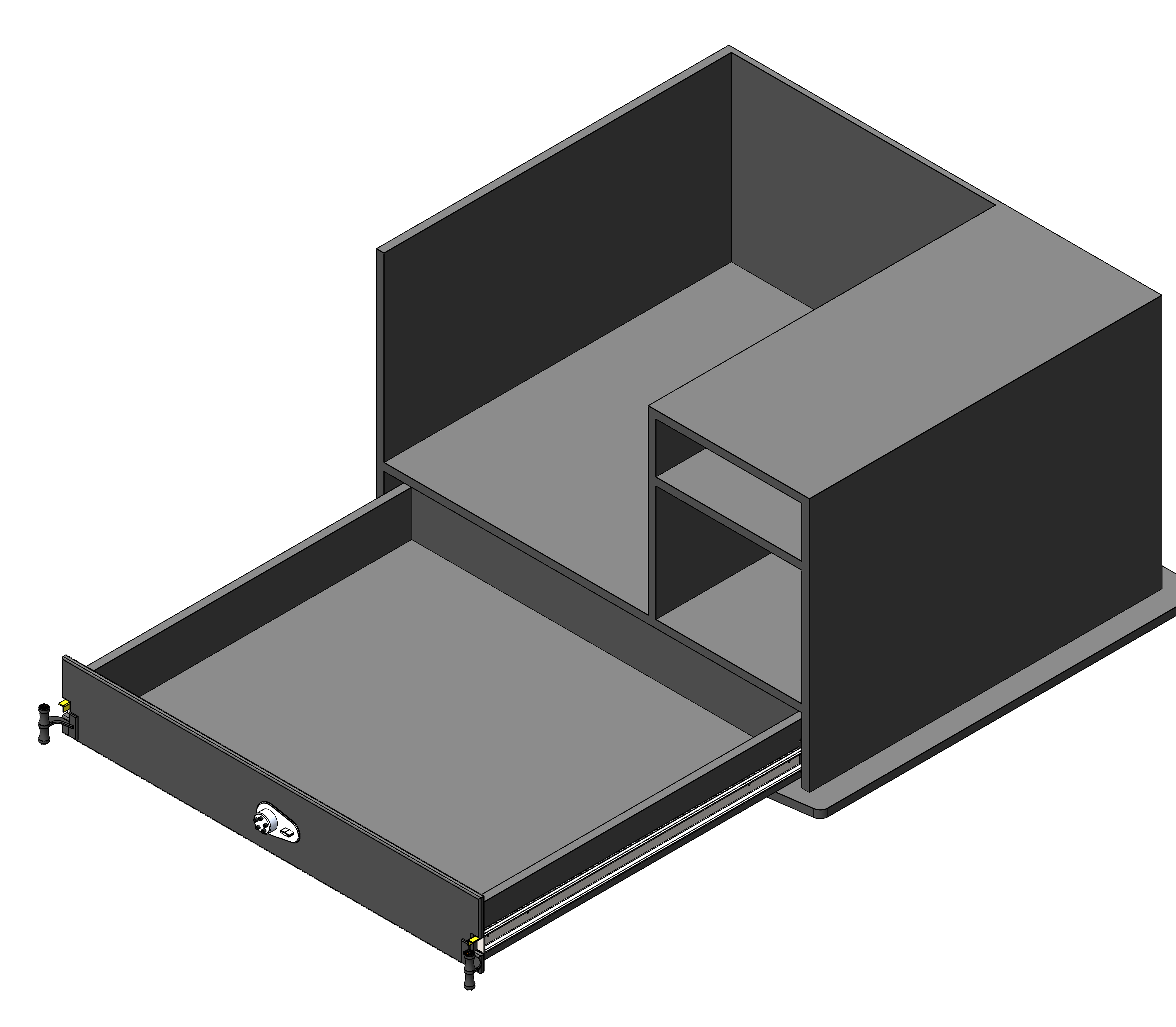 Law Enforcement Weapon Storage Cabinet For Police Vehicles