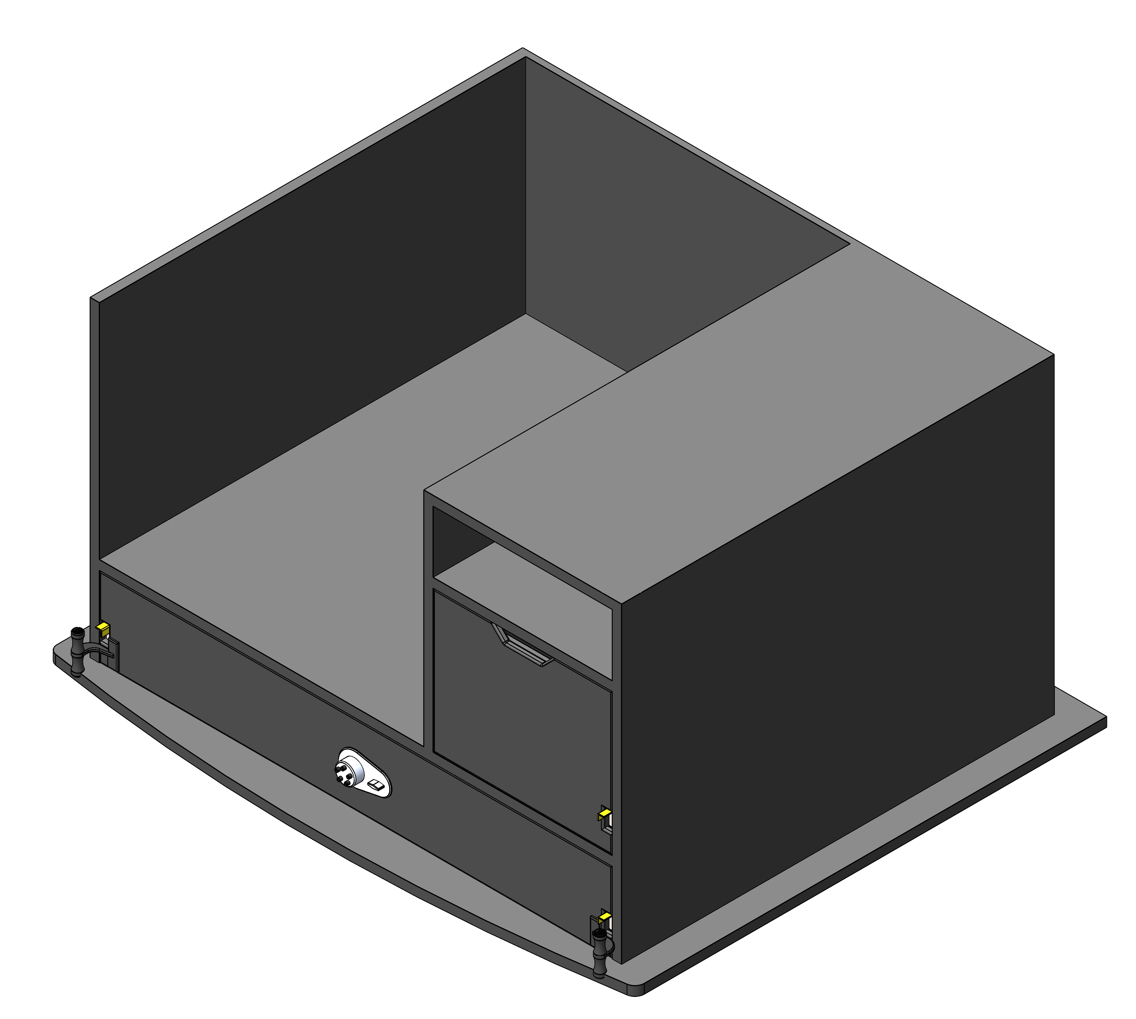 Law Enforcement Weapon Storage Cabinet For Police Vehicles