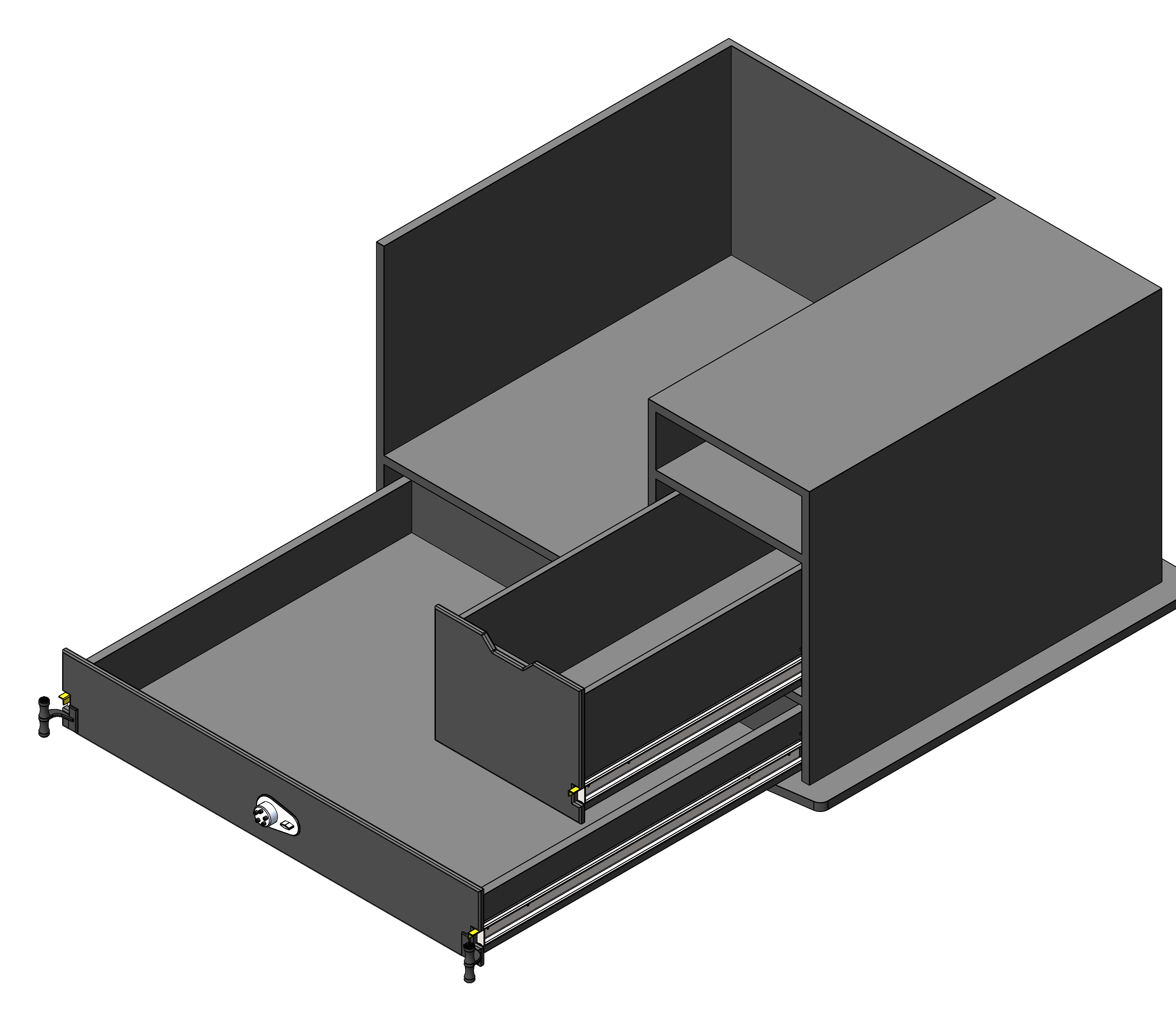 Law Enforcement Weapon Storage Cabinet For Police Vehicles
