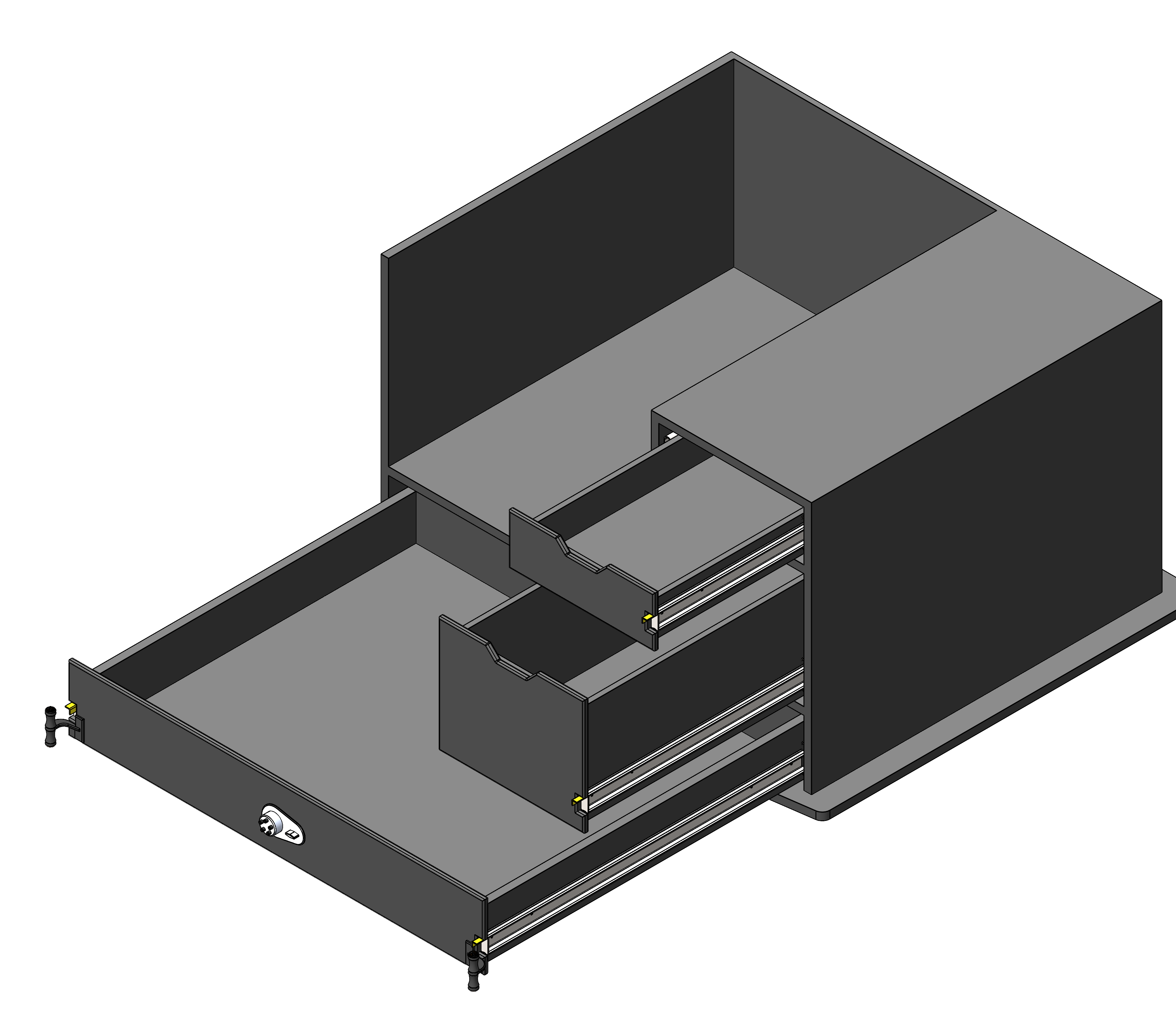 Law Enforcement Weapon Storage Cabinet For Police Vehicles