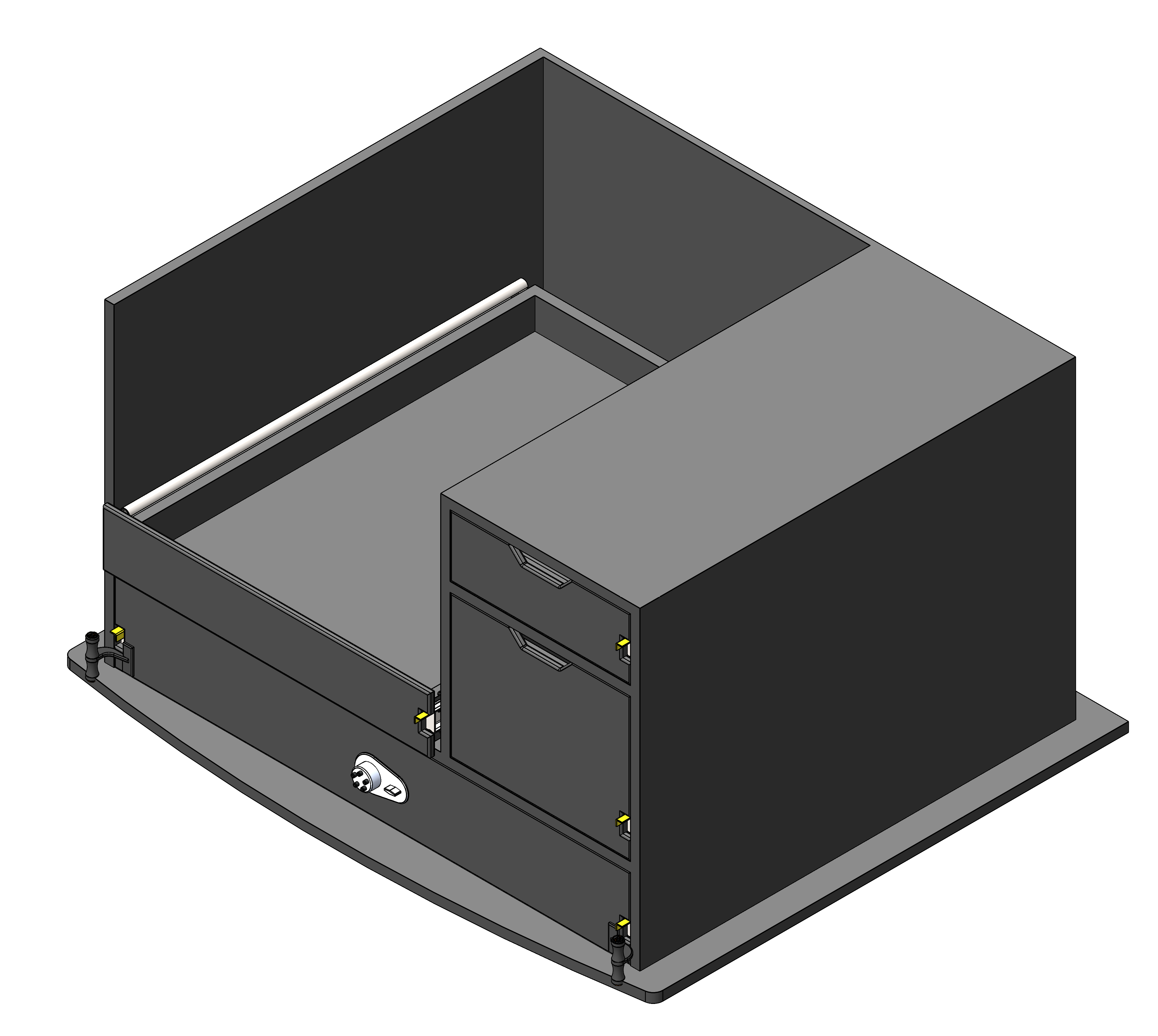Law Enforcement Weapon Storage Cabinet For Police Vehicles
