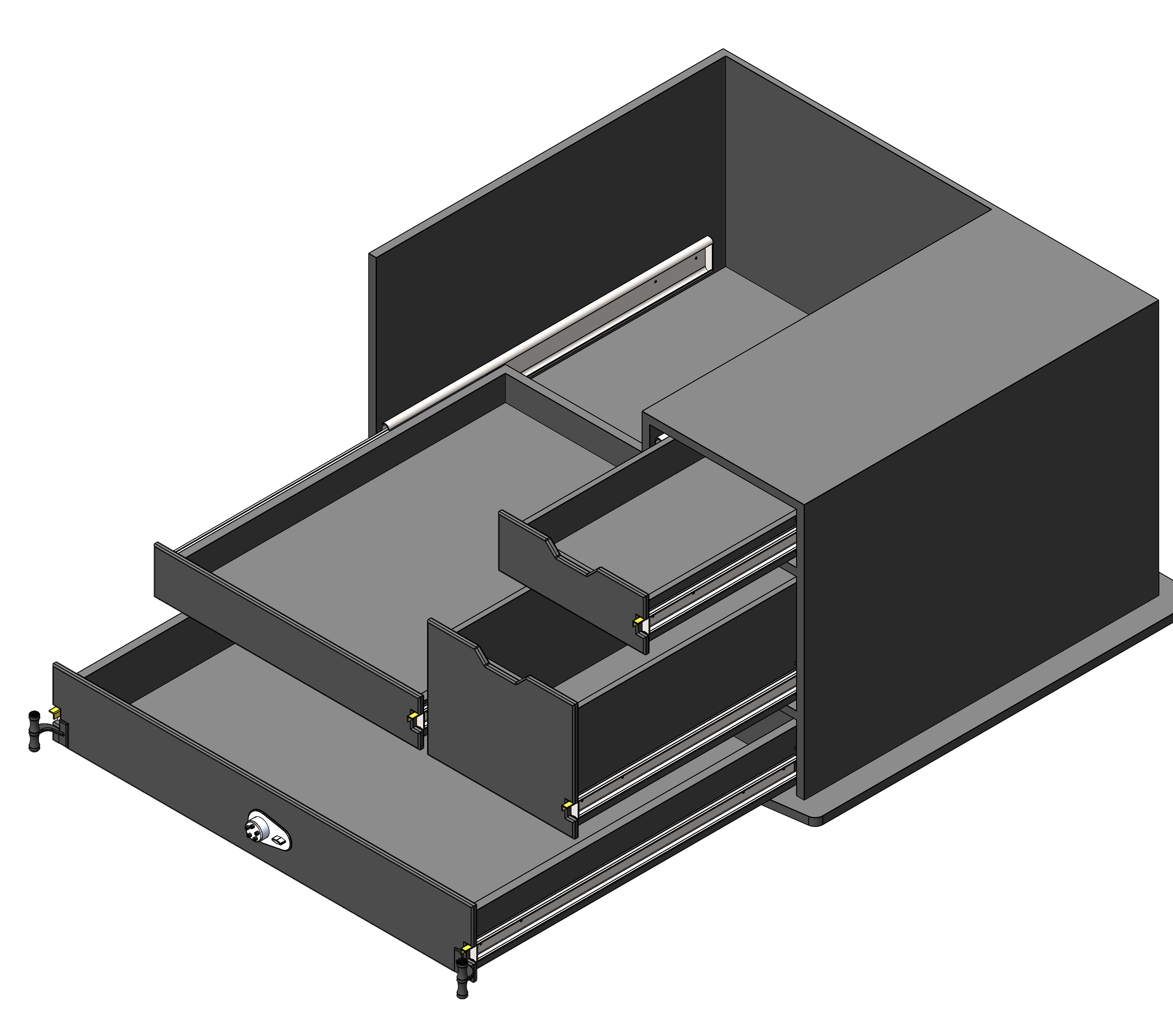 Law Enforcement Weapon Storage Cabinet For Police Vehicles