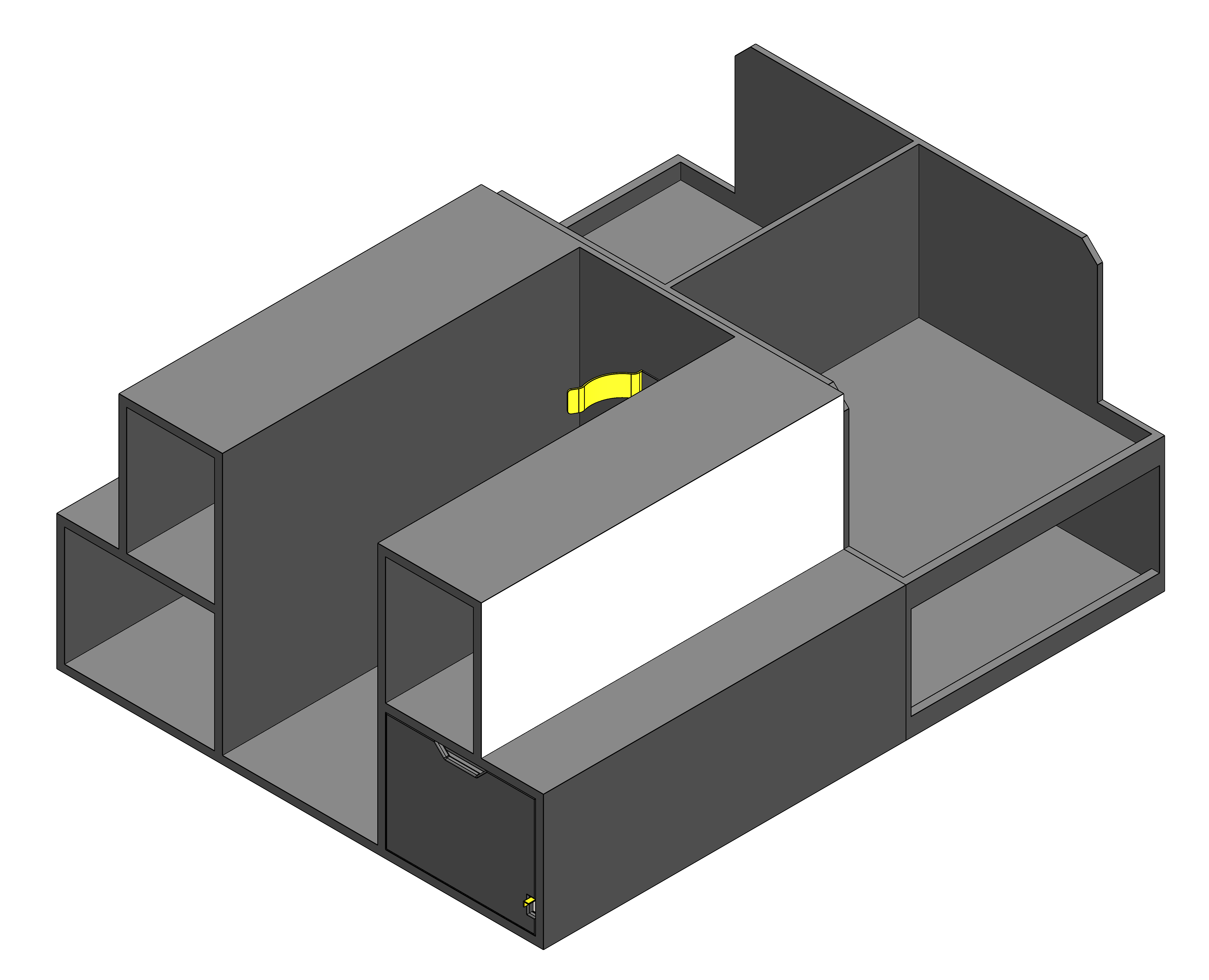 Fire department command cabinet installed in a fire chief’s pickup truck, featuring organized emergency response storage and rapid‑access gear compartments